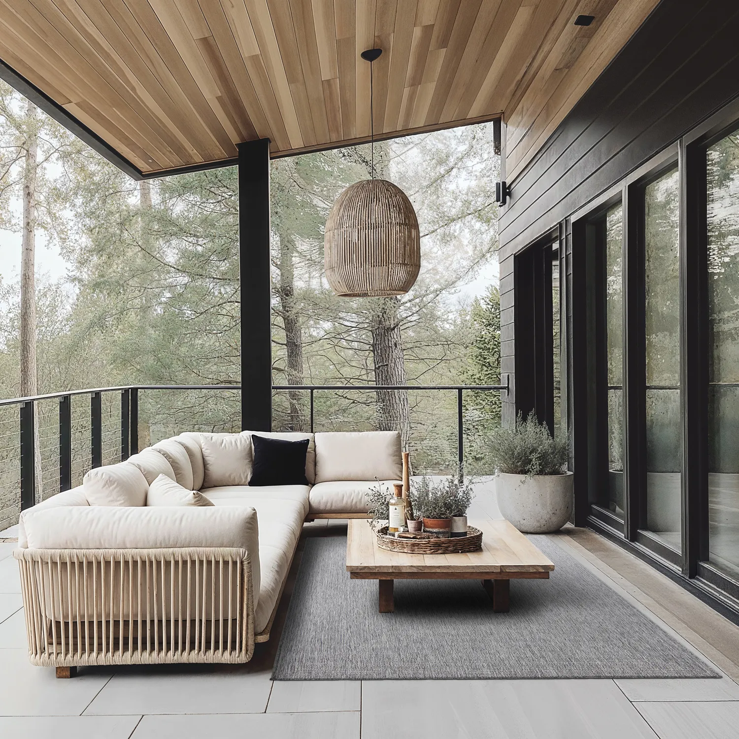 Tæpper til indendørs/udendørs brug - Arlo (grå)