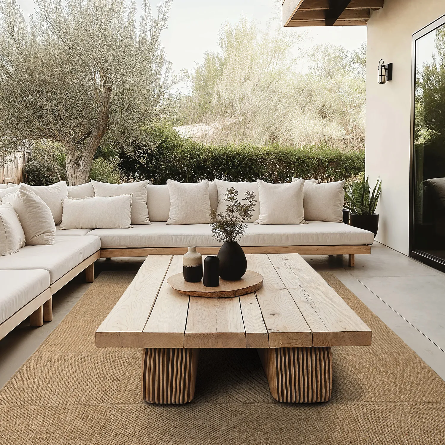 Tæpper til indendørs/udendørs brug - Ava (jute)