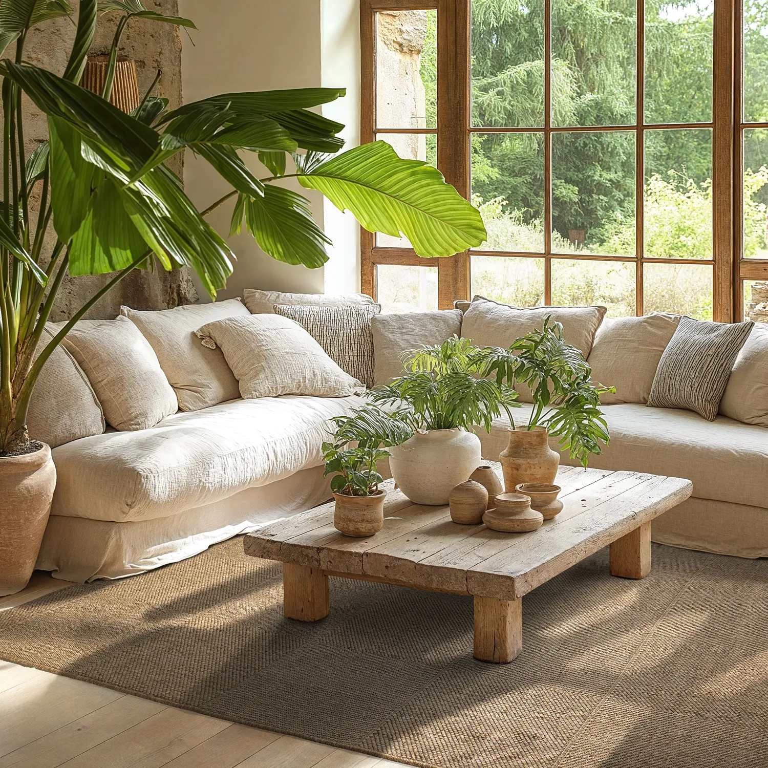 Tæpper til indendørs/udendørs brug - Ava (jute)