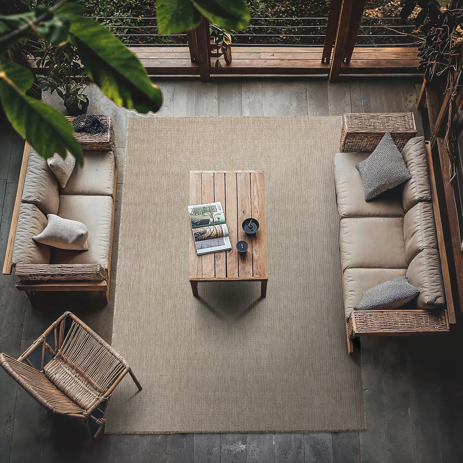 Tæpper til indendørs/udendørs brug - Bennett (beige)