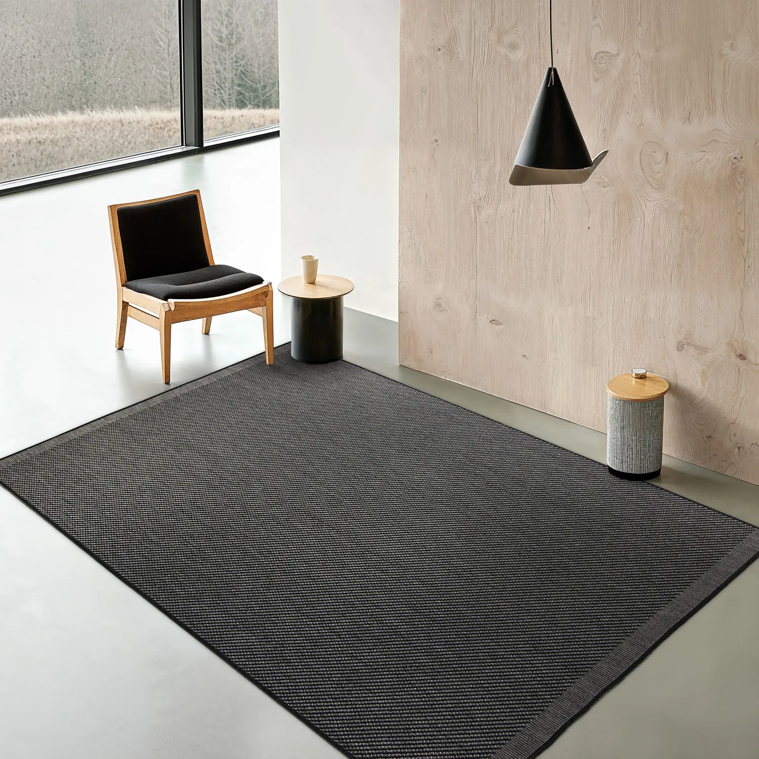Tæpper til indendørs/udendørs brug - Bennett (sort)