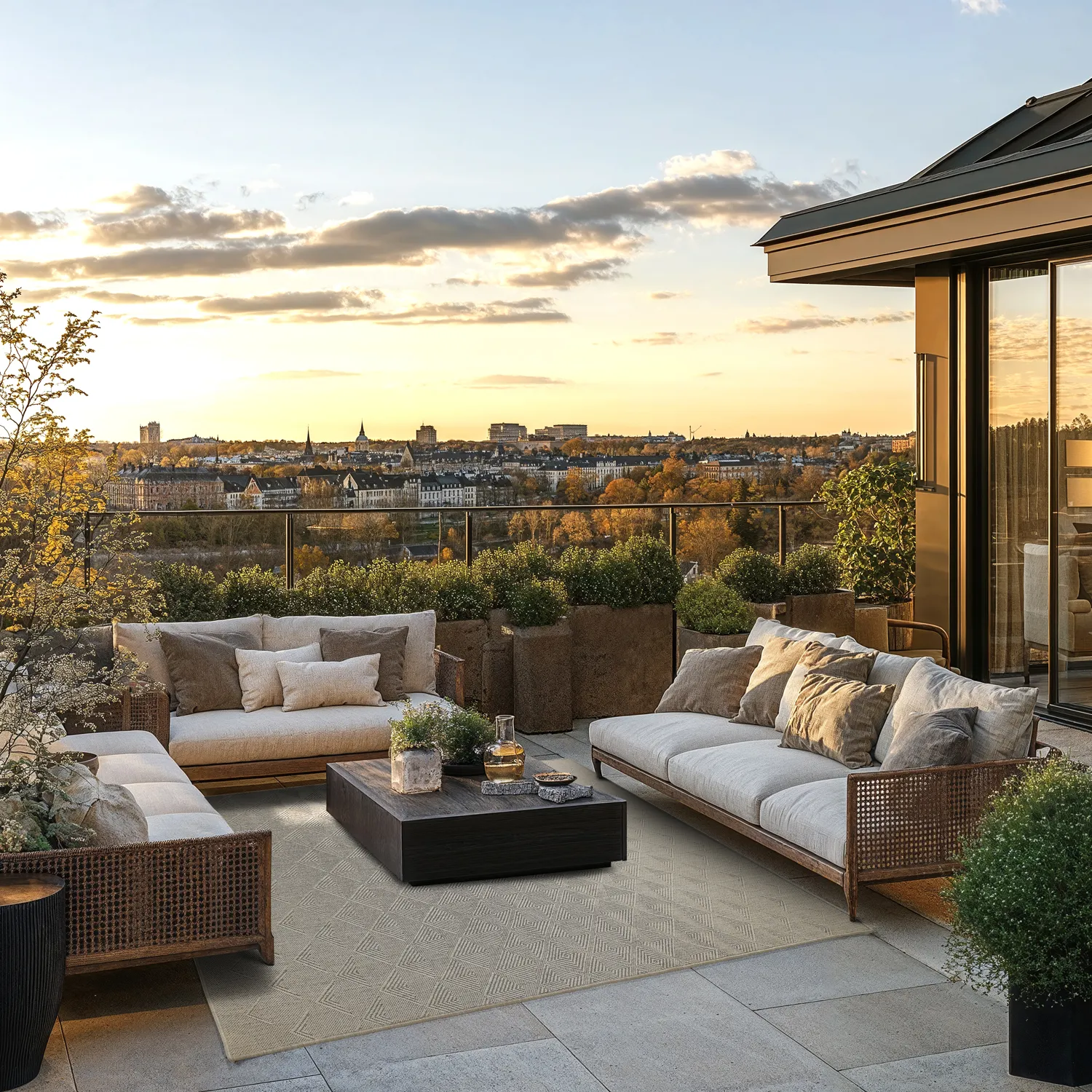 Tæpper til indendørs/udendørs brug - Caldwell (beige)