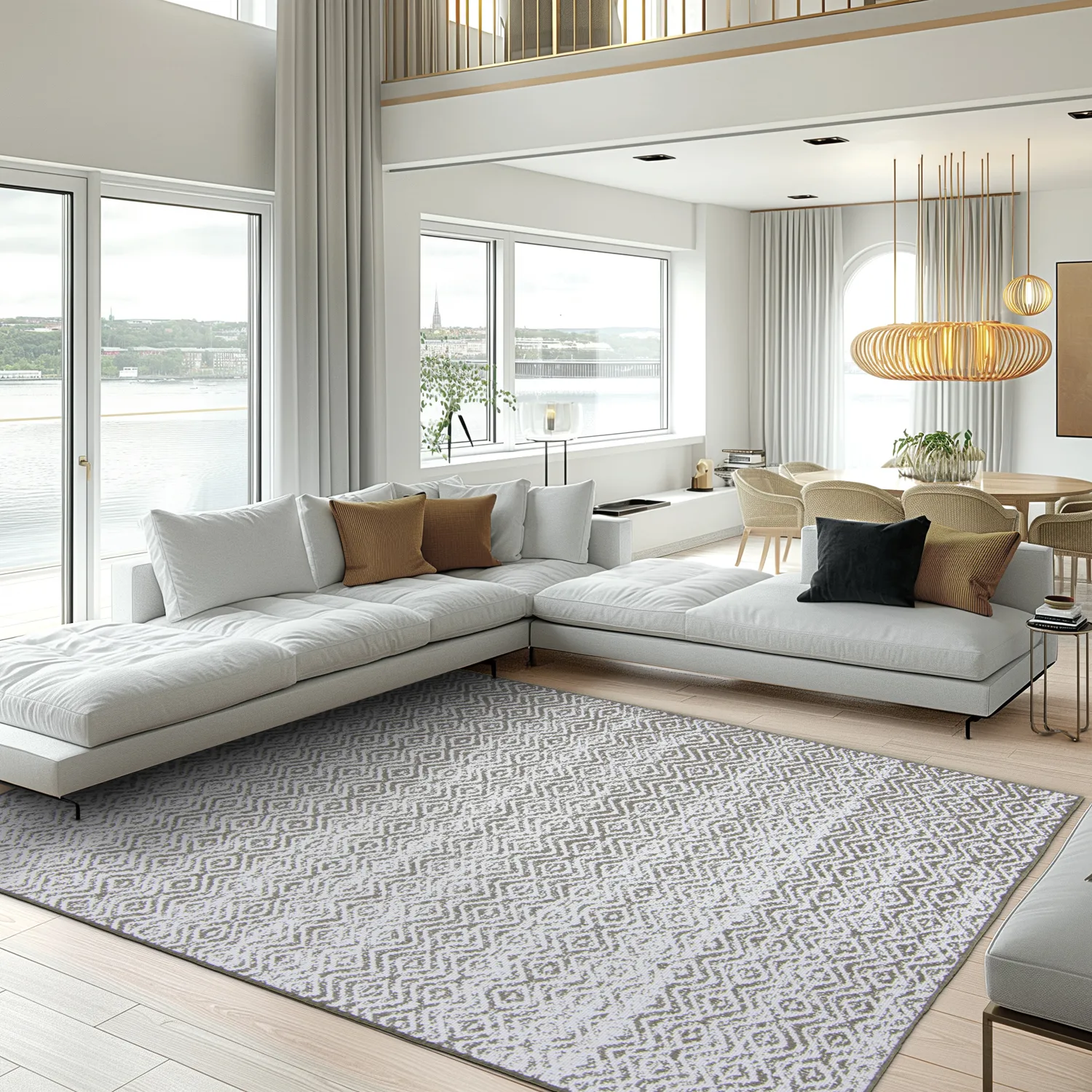 Tæpper til indendørs/udendørs brug - Harstad (brun)