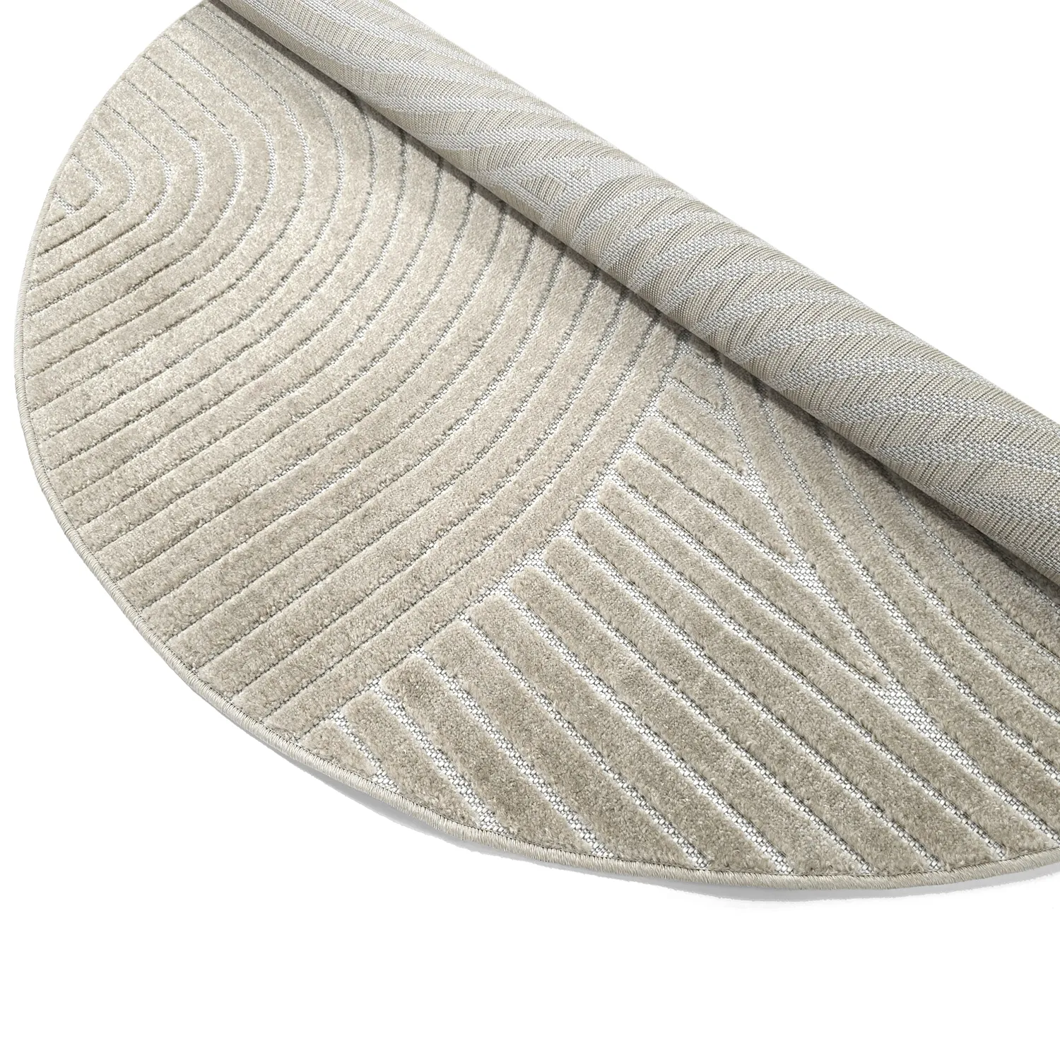 Rundt tæppe - Indoor/Outdoor Devon (beige)