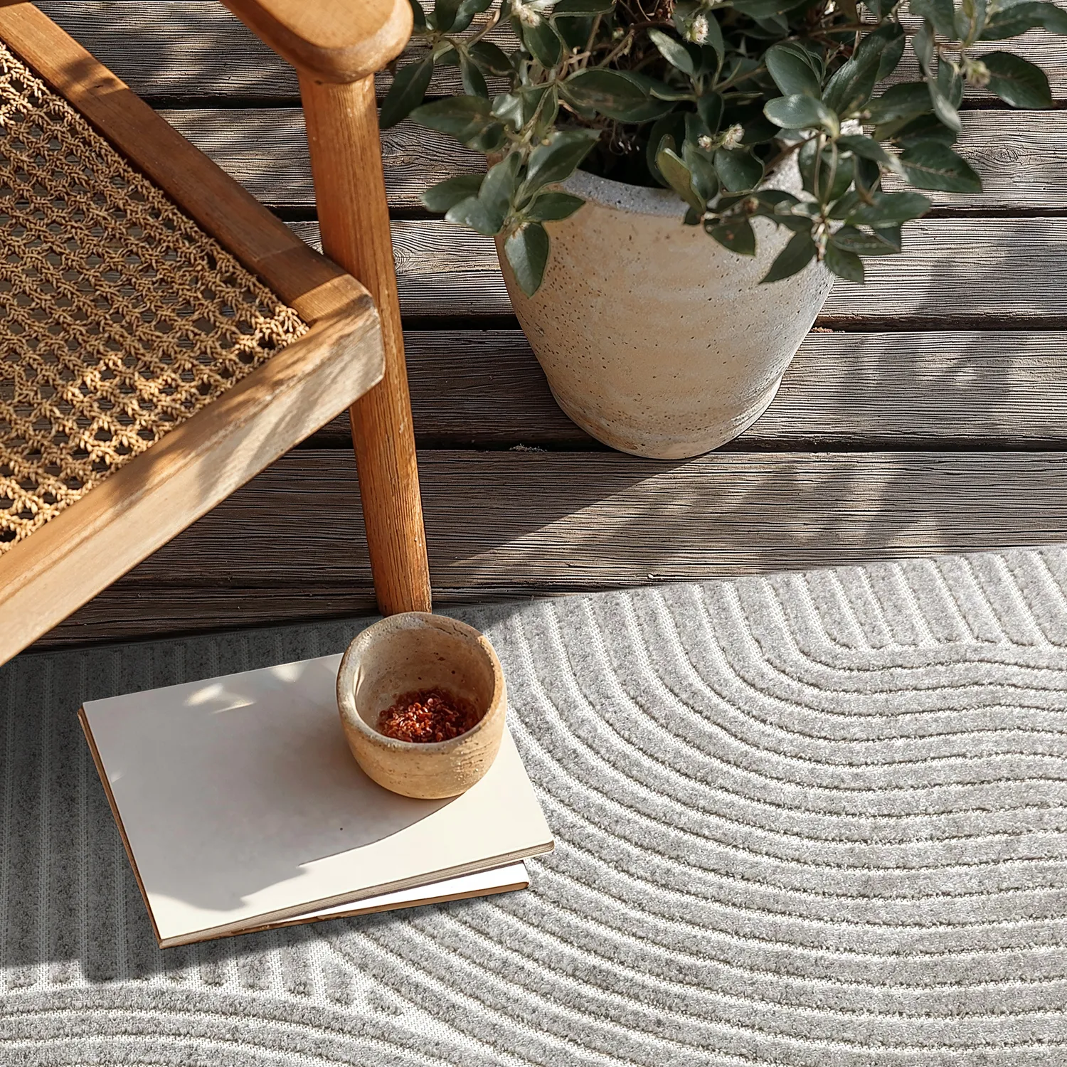 Shaggy Indoor/Outdoor - Devon (grå)