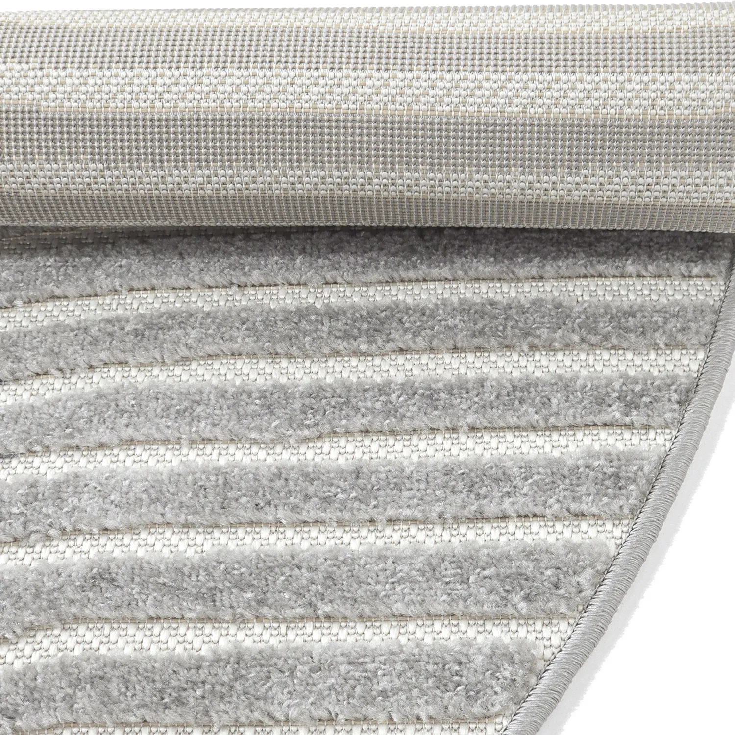 Rundt tæppe - Indoor/Outdoor Devon (grå)