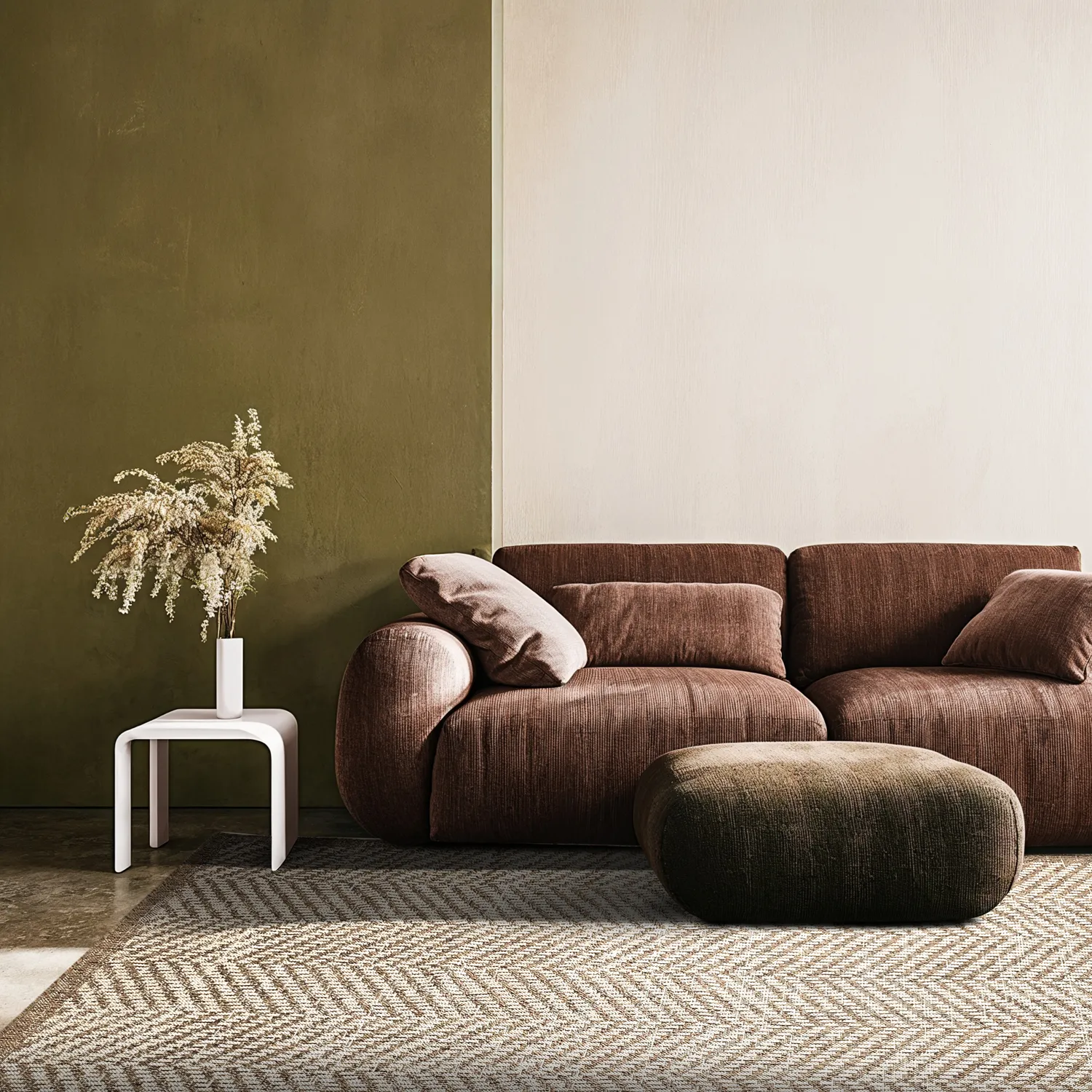 Shaggy Indoor/Outdoor - Donora (brun)