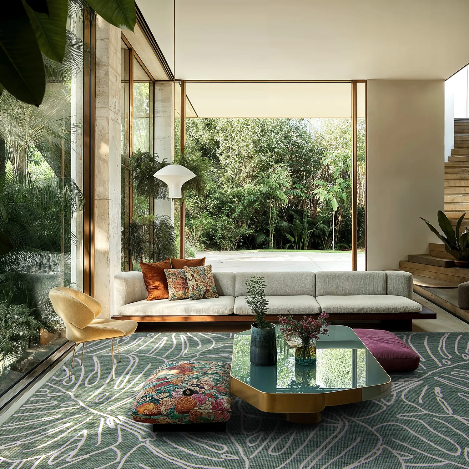 Tæpper til indendørs/udendørs brug - Francis (grøn)