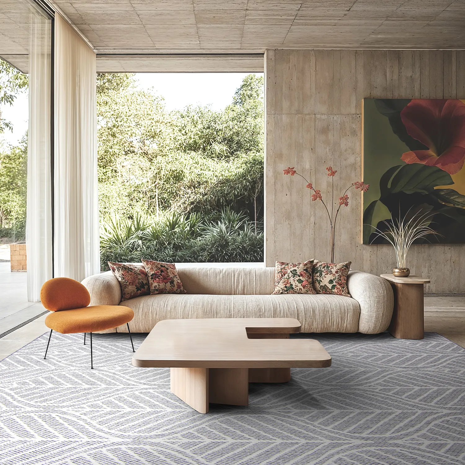 Tæpper til indendørs/udendørs brug - Harvey (grå)