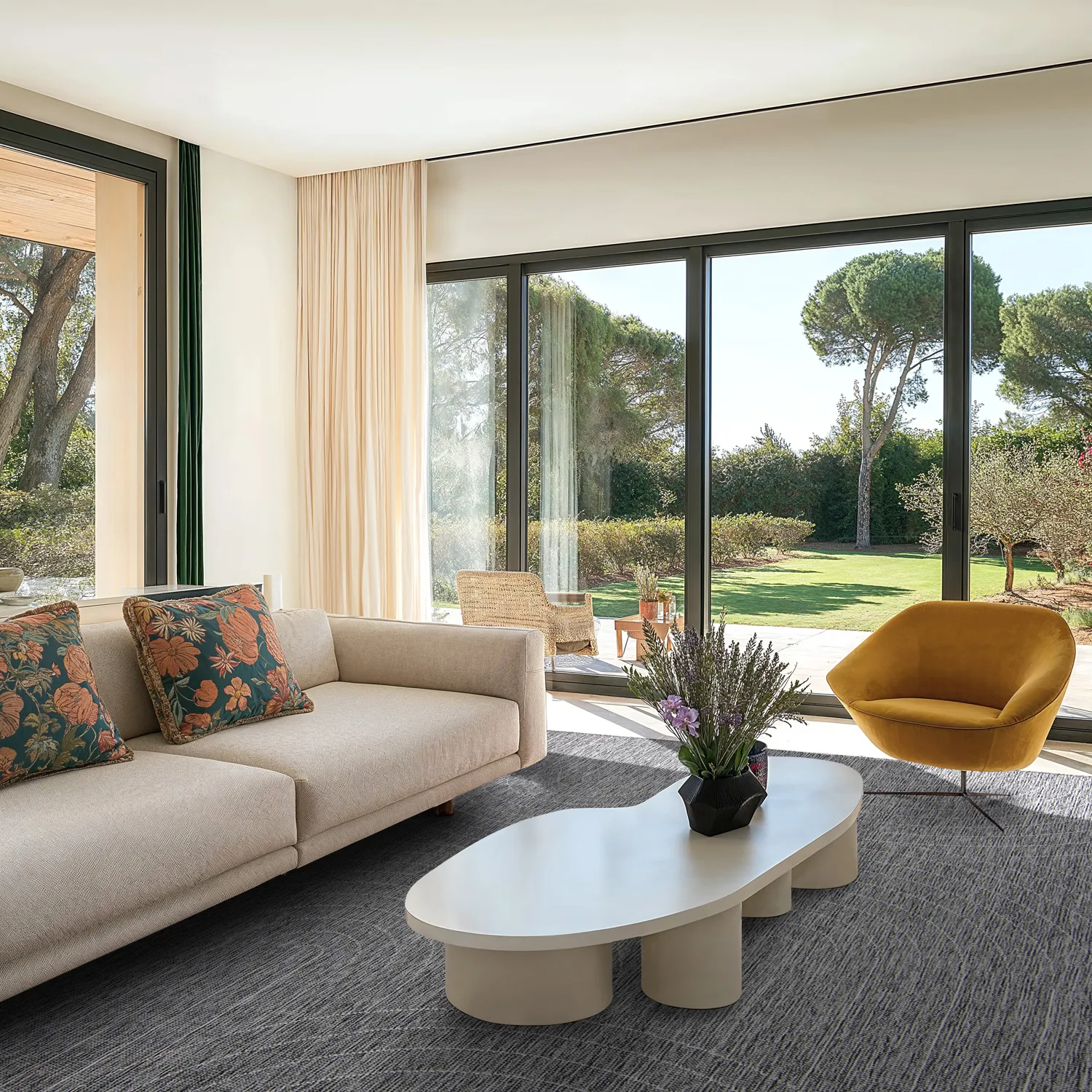 Tæpper til indendørs/udendørs brug - Hayden (grå)