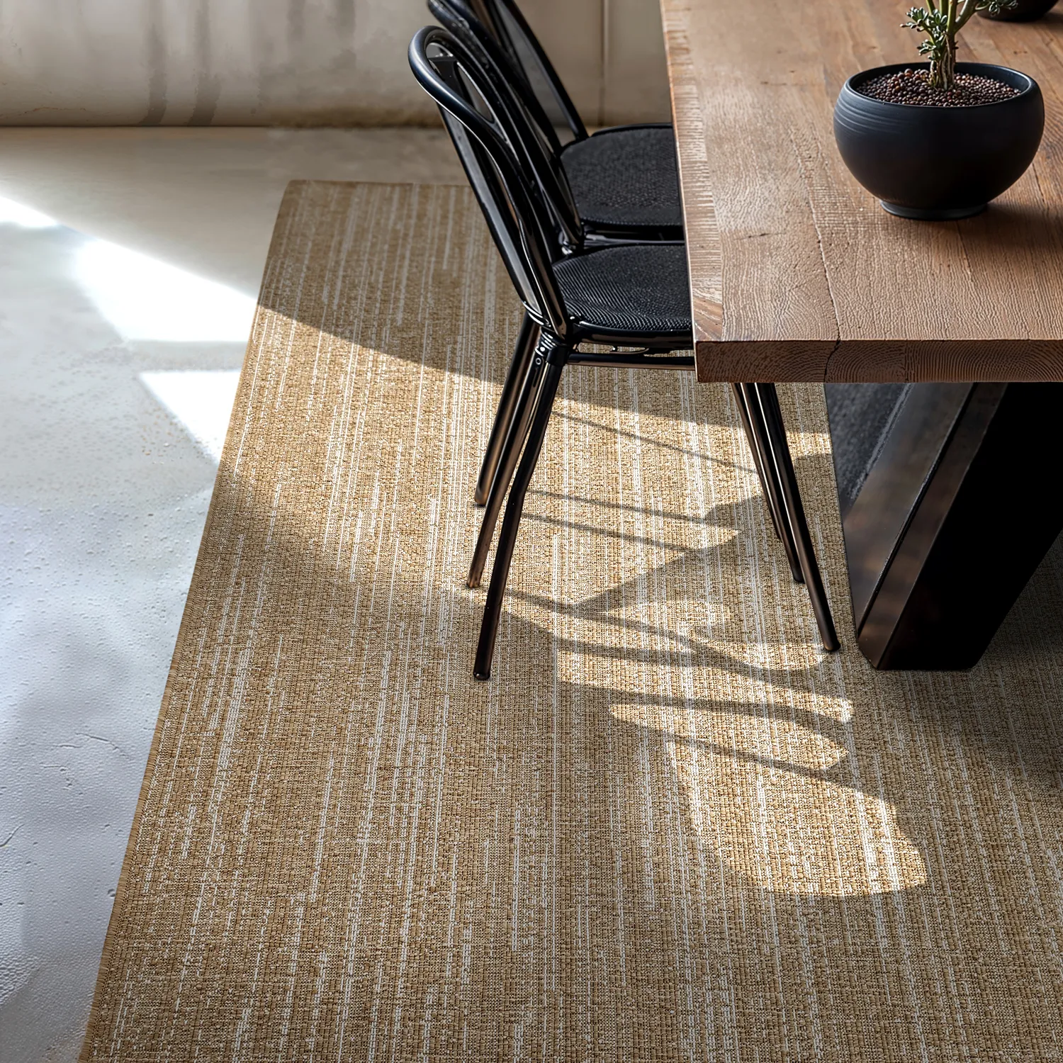 Tæpper til indendørs/udendørs brug - Liam (jute)