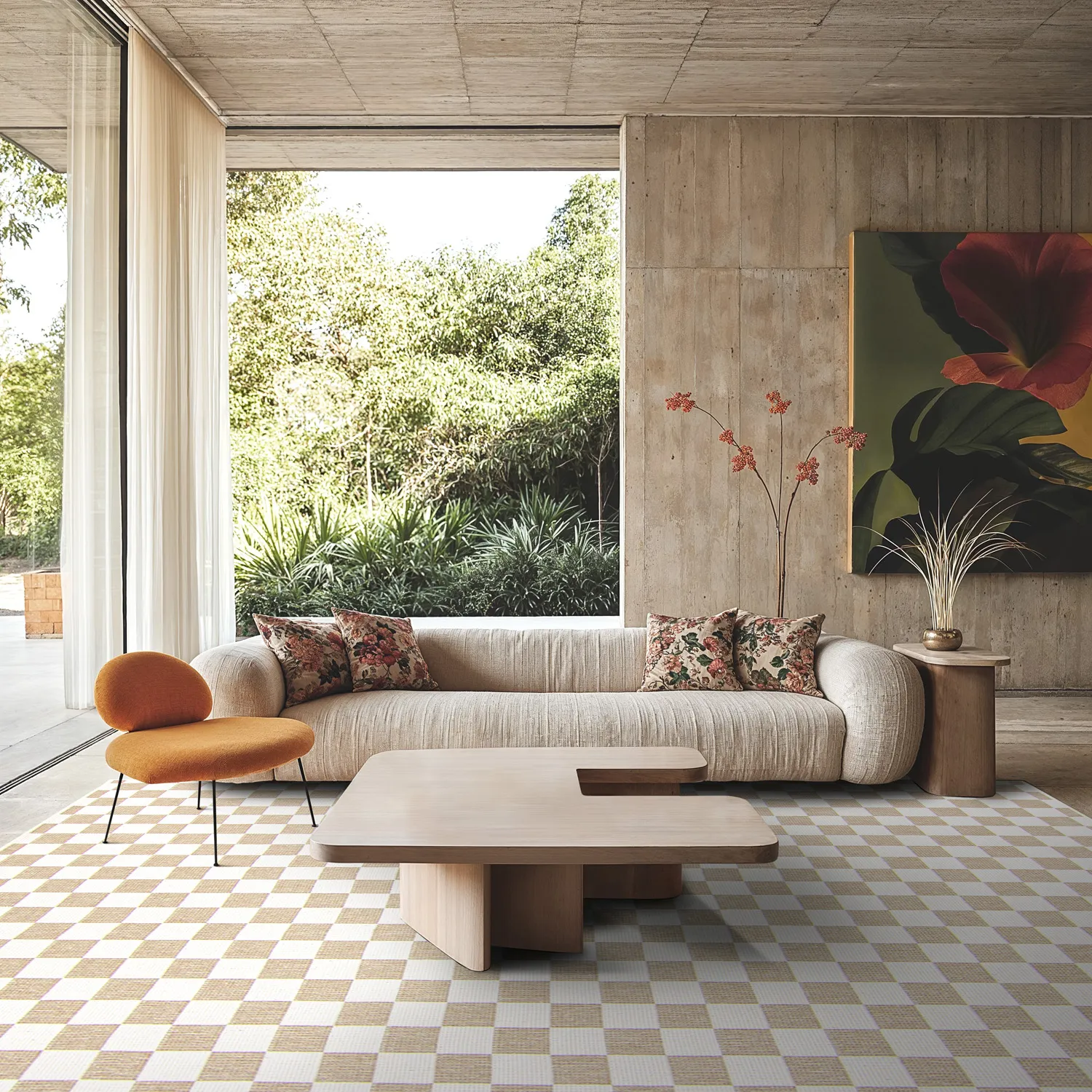 Tæpper til indendørs/udendørs brug - Lucida (beige)