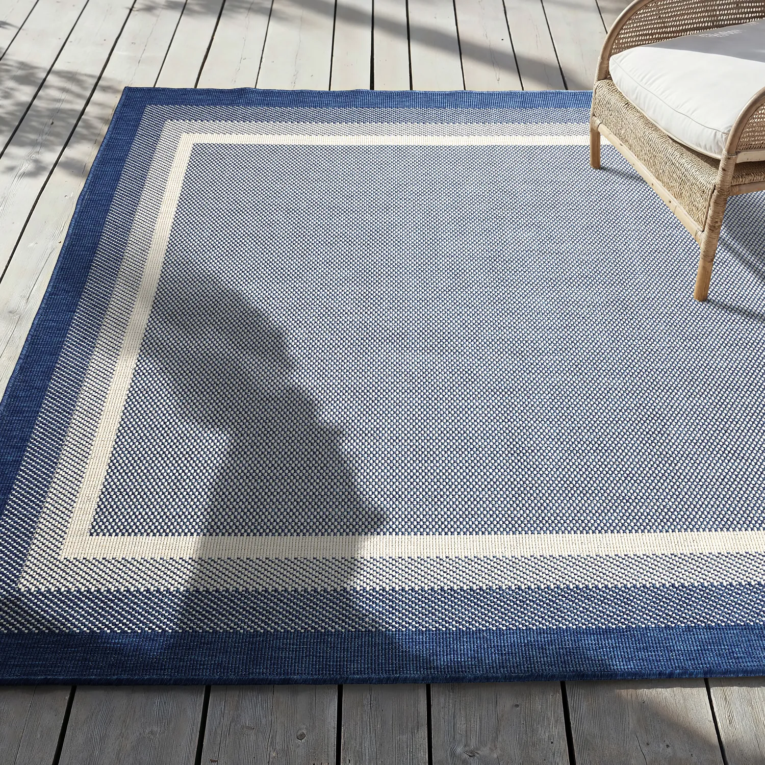Tæpper til indendørs/udendørs brug - Mason (blå)