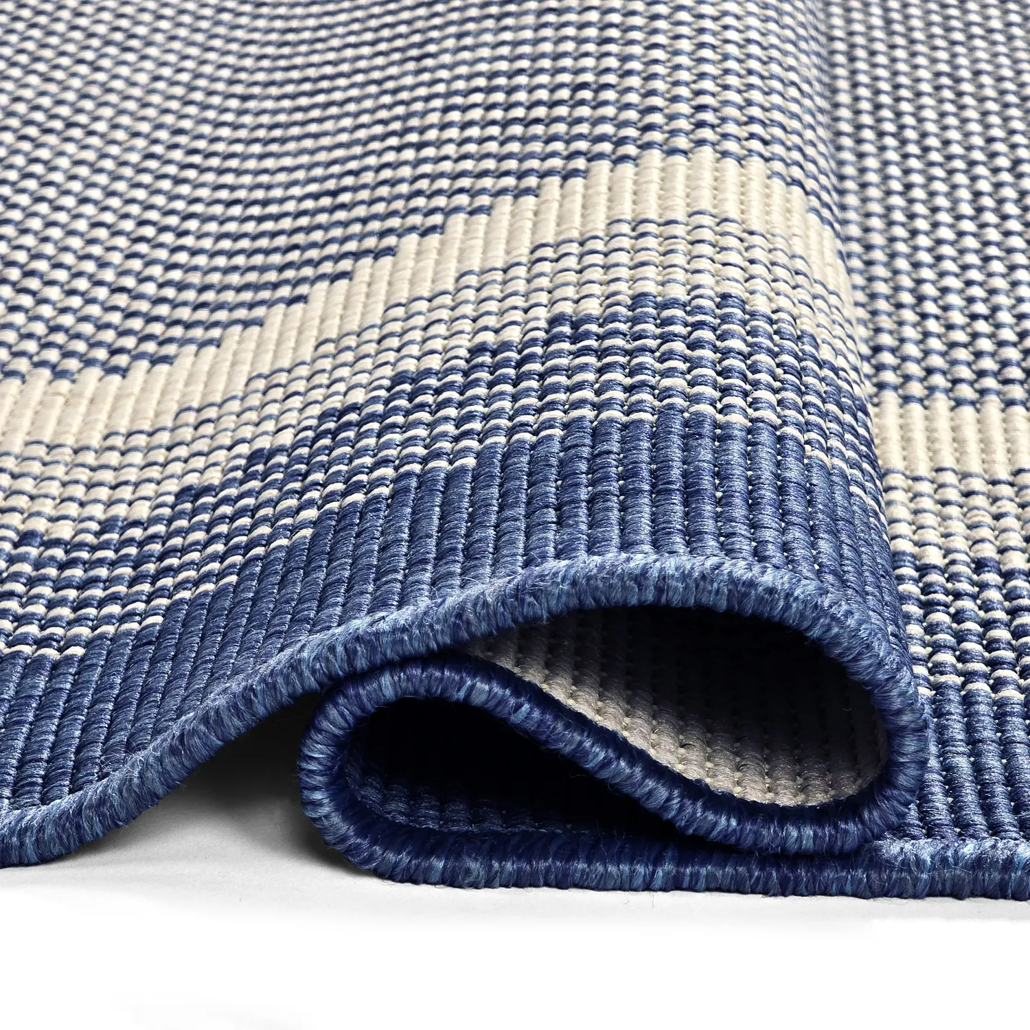 Tæpper til indendørs/udendørs brug - Mason (blå)