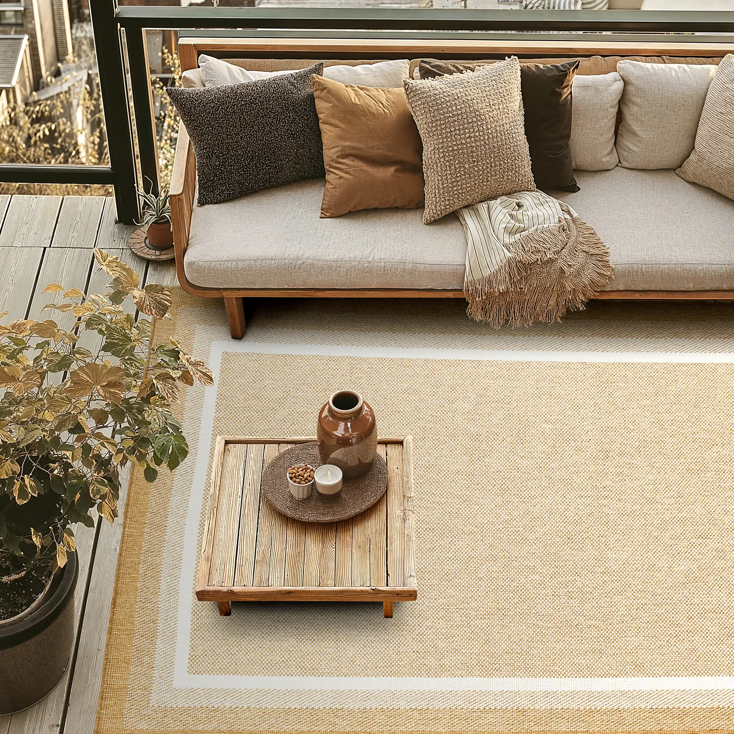 Tæpper til indendørs/udendørs brug - Mason (jute)