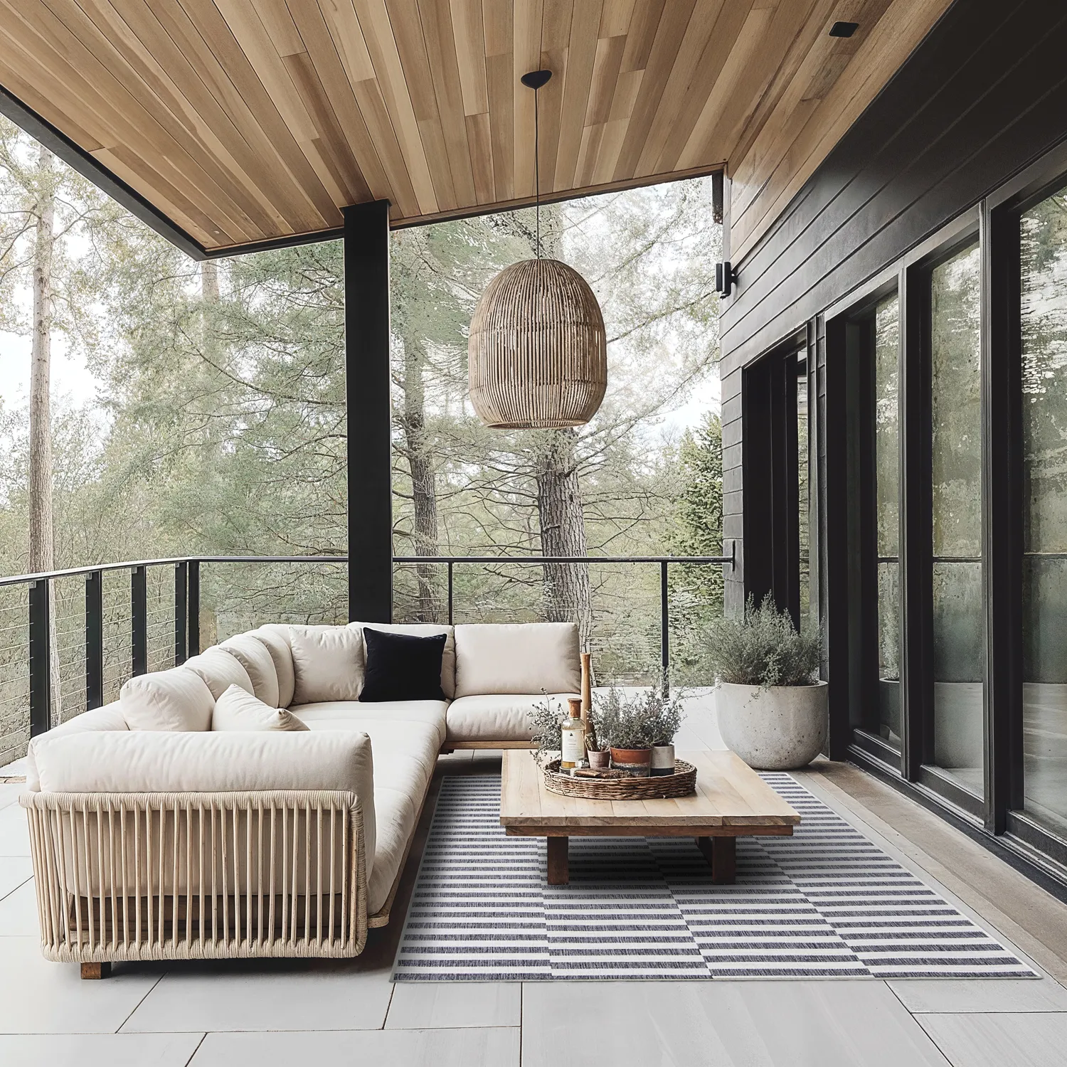 Tæpper til indendørs/udendørs brug - Otto (grå)