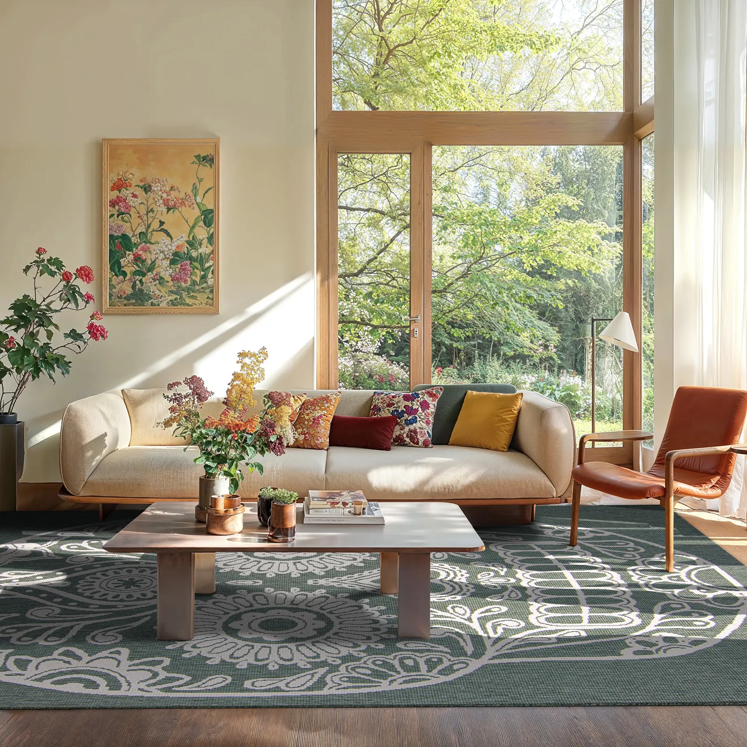 Tæpper til indendørs/udendørs brug - Raylan (grøn)