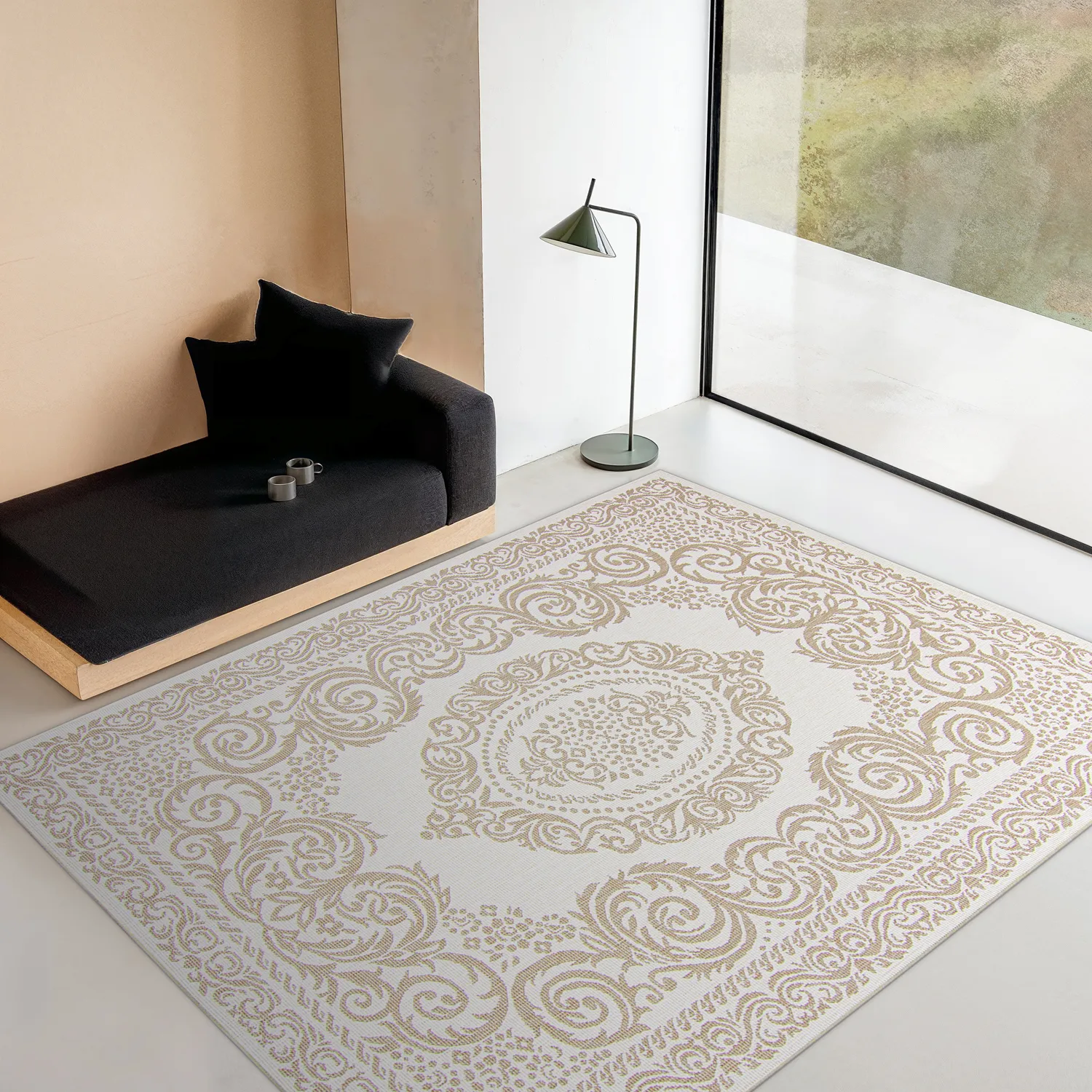 Tæpper til indendørs/udendørs brug - Sylvaine (beige)