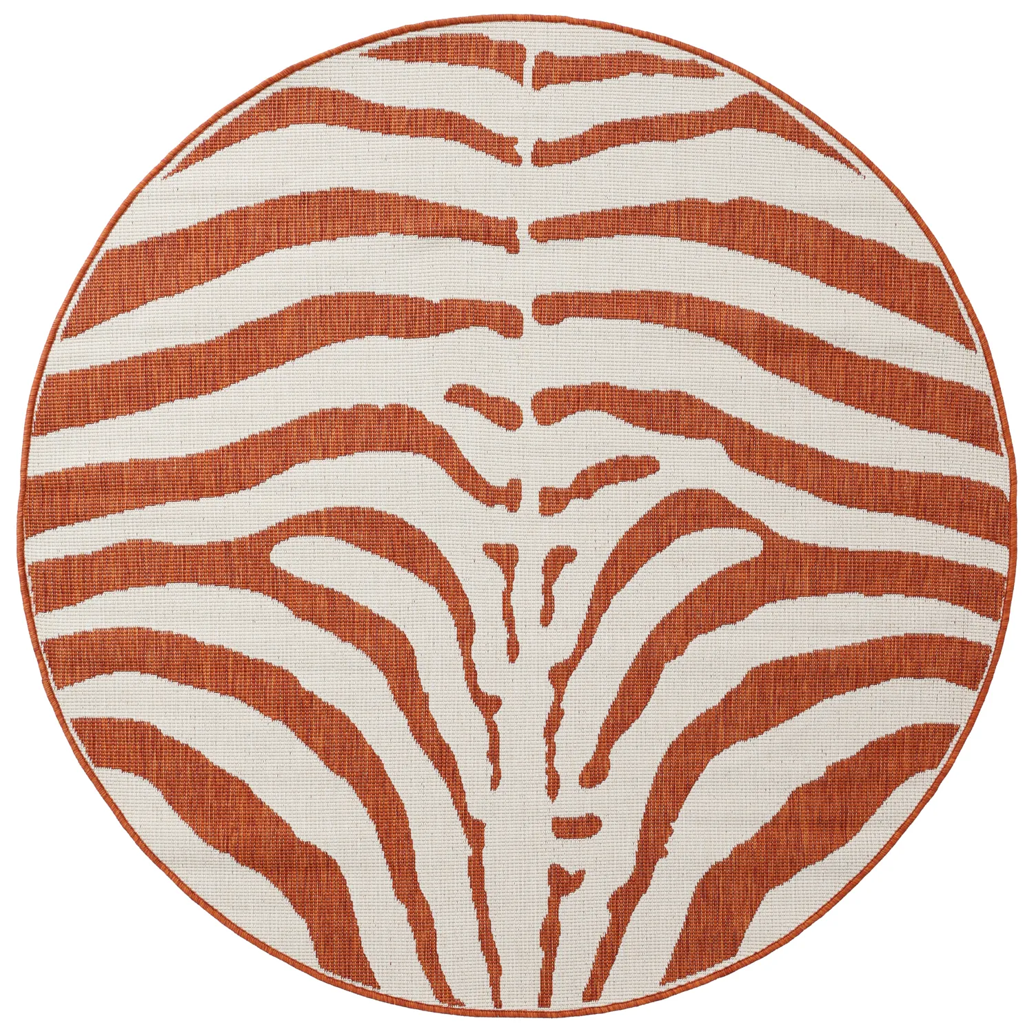 Rundt tæppe - Indoor/Outdoor Winona (orange)