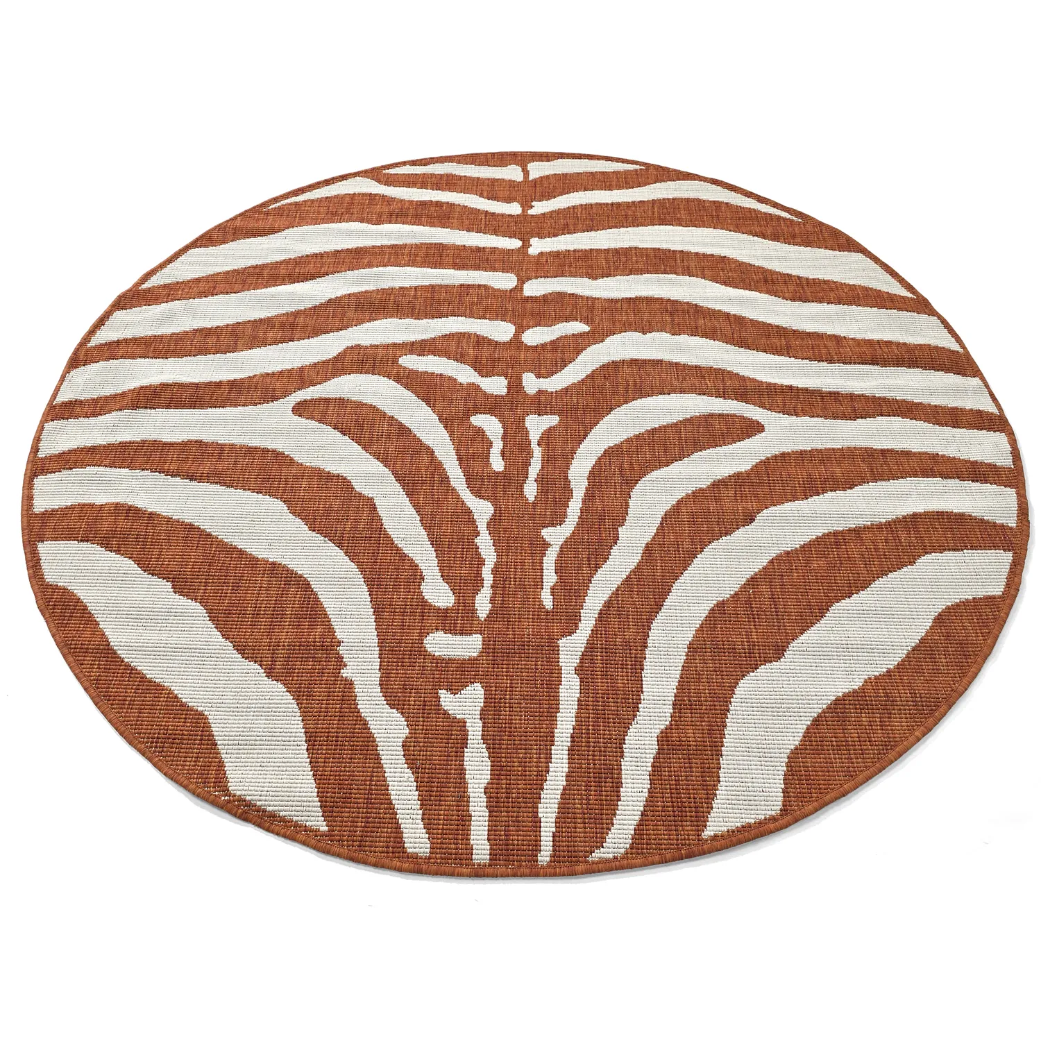 Rundt tæppe - Indoor/Outdoor Winona (orange)