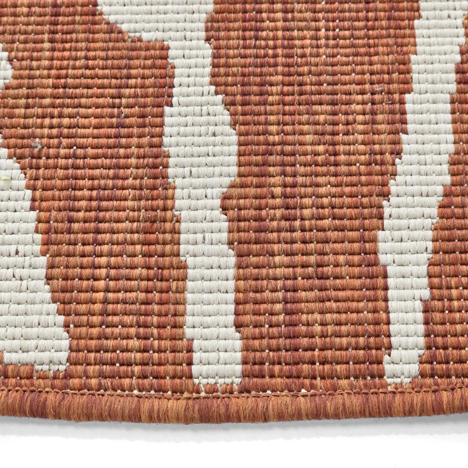 Rundt tæppe - Indoor/Outdoor Winona (orange)