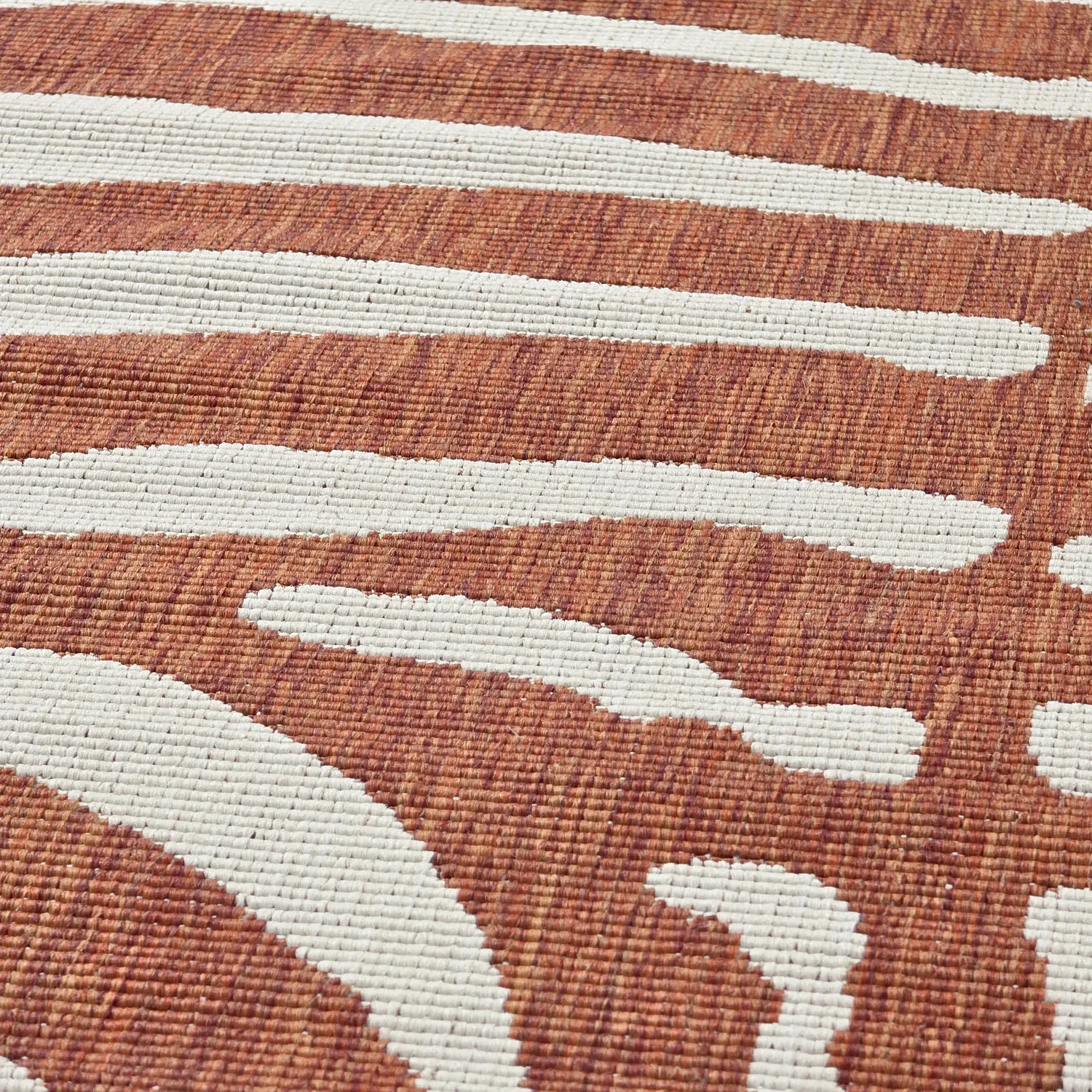 Rundt tæppe - Indoor/Outdoor Winona (orange)