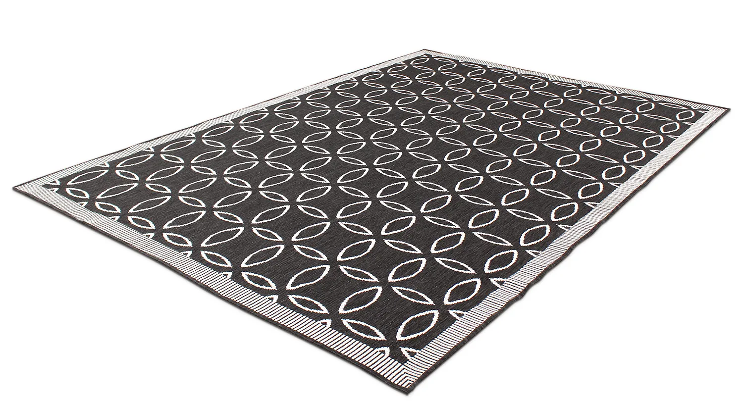 Tæpper til indendørs/udendørs brug - Dewey (sort)