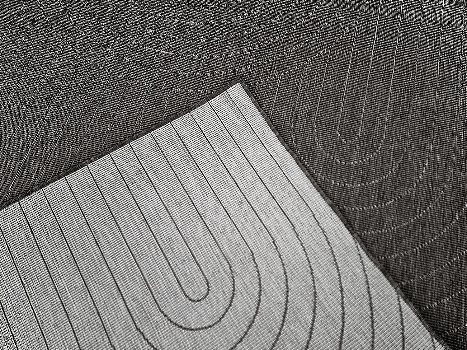 Tæpper til indendørs/udendørs brug - Hayden (sort)