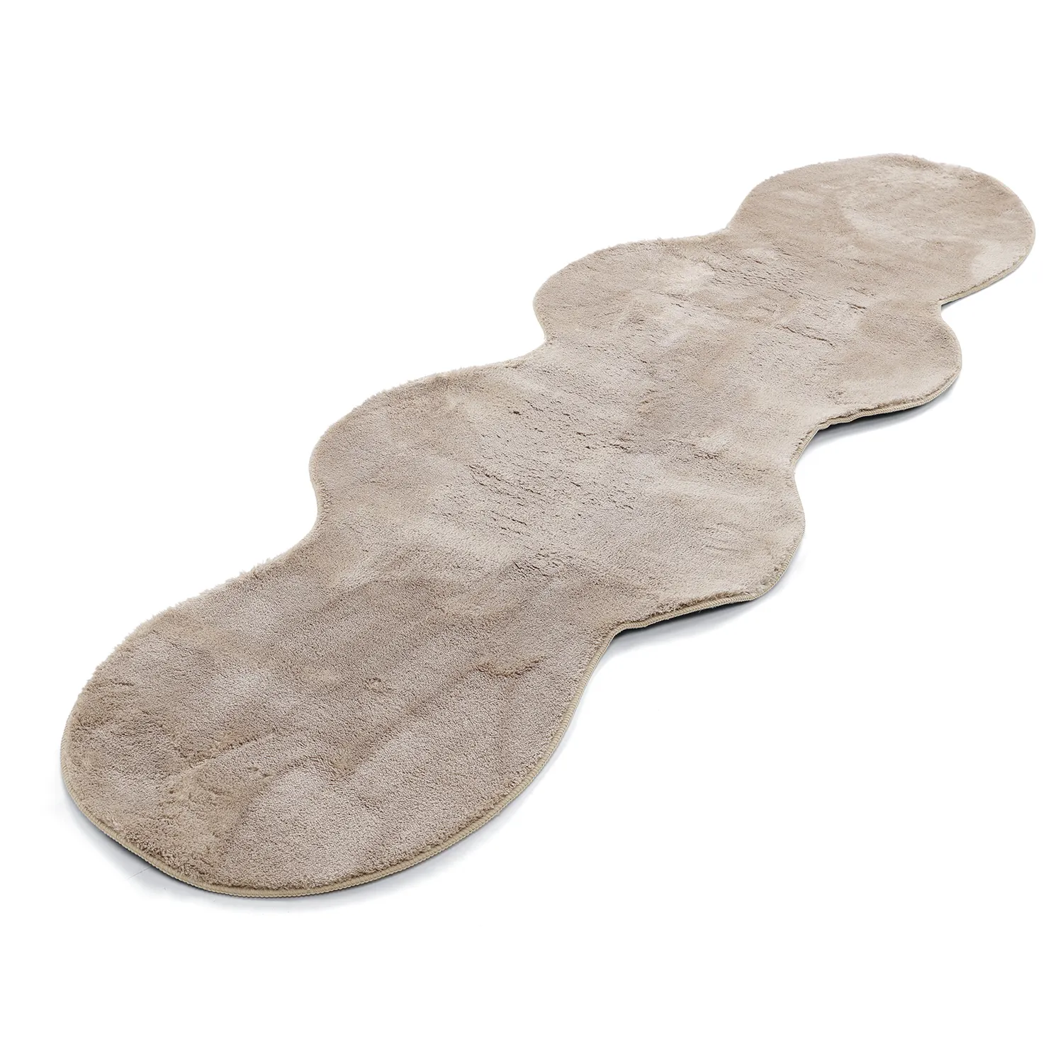 Bølget Løber - Aranga Super Soft Fur (brun)