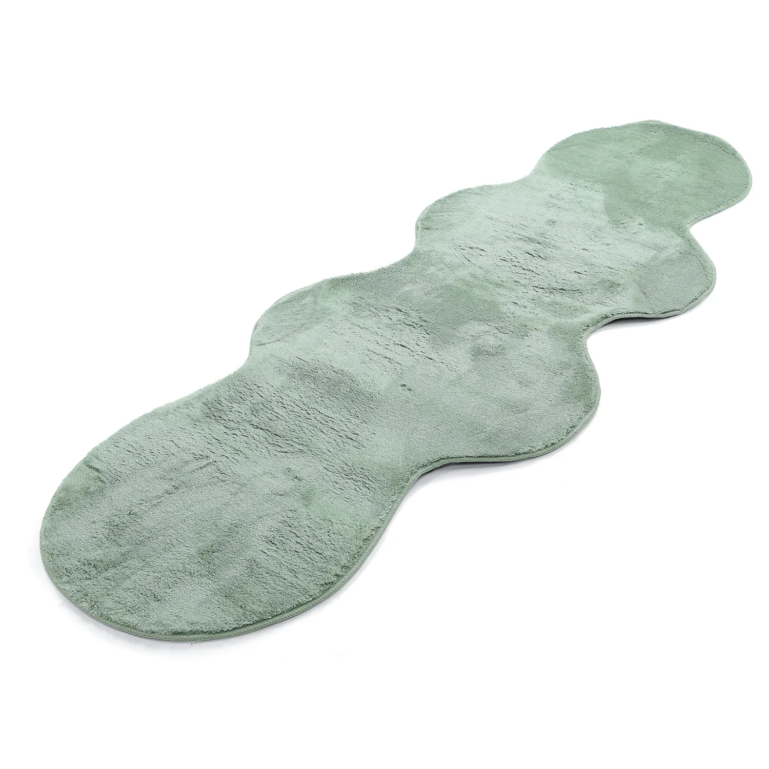 Bølget Løber - Aranga Super Soft Fur (grøn)
