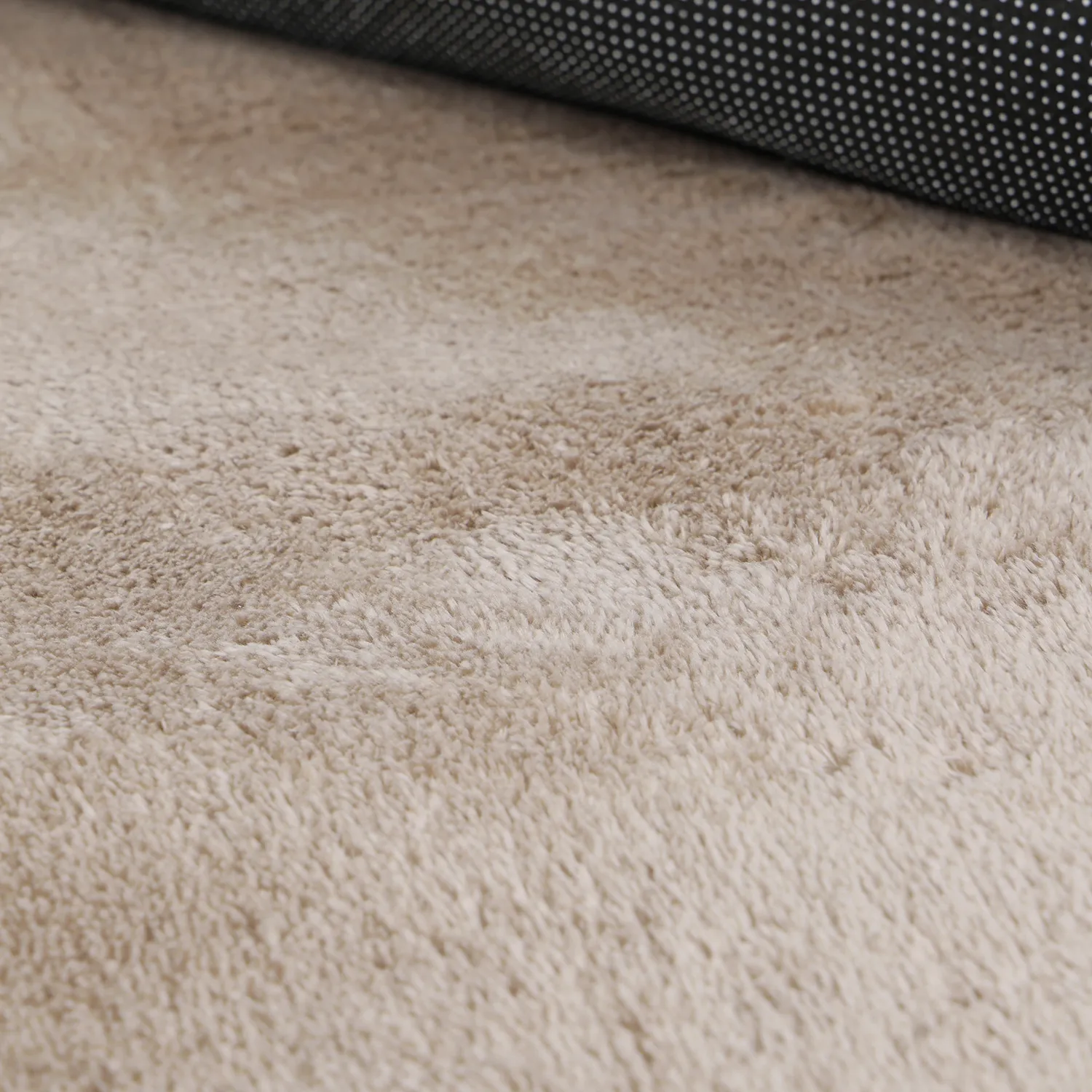 Rundt Bølget Tæppe - Aranga Super Soft Fur (brun)