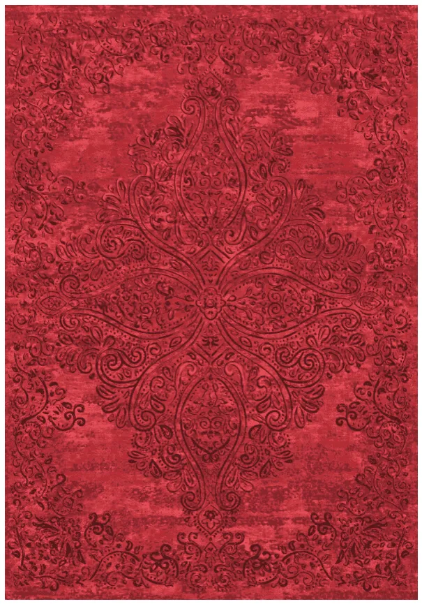 Wilton-tæppe - Valenza (rød)