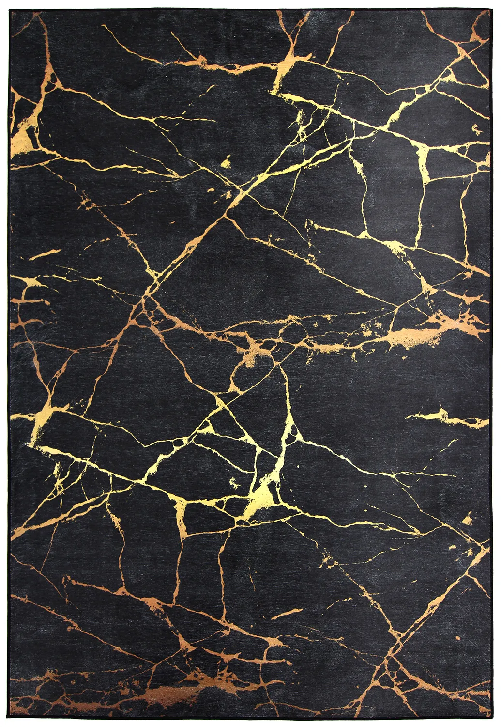 Wilton-tæppe - Vieste (sort/guld)