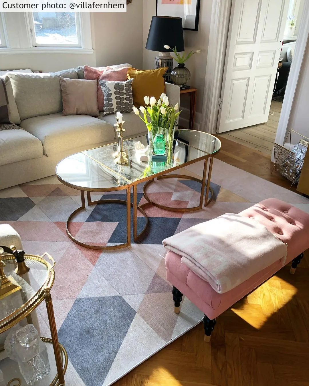 Wilton-tæppe - Jeral (beige/multi)