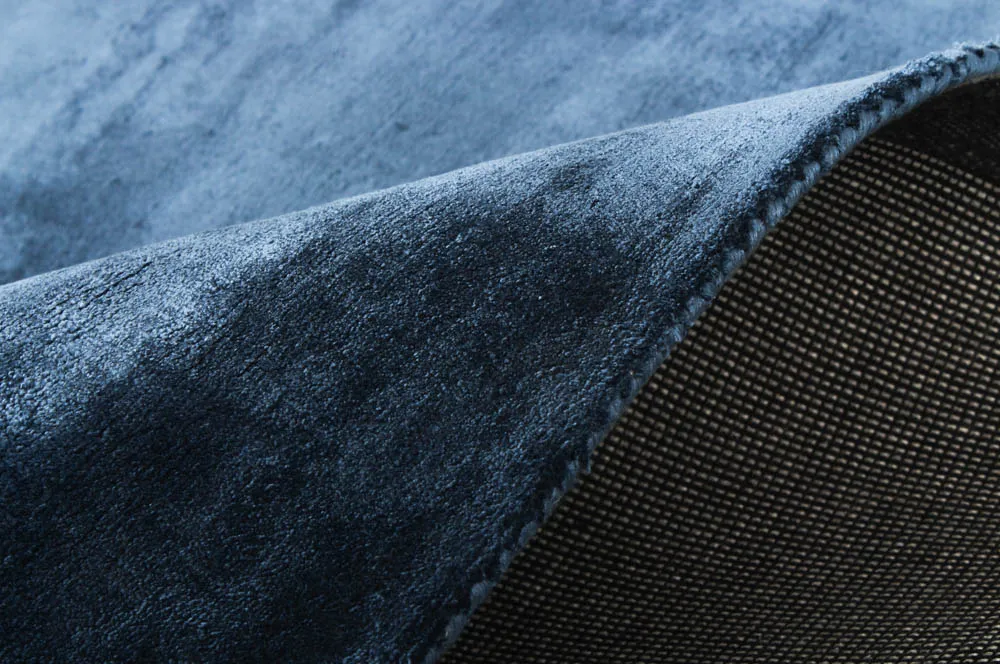 Viscose-tæppe - Jodhpur Special Luxury Edition (blå)