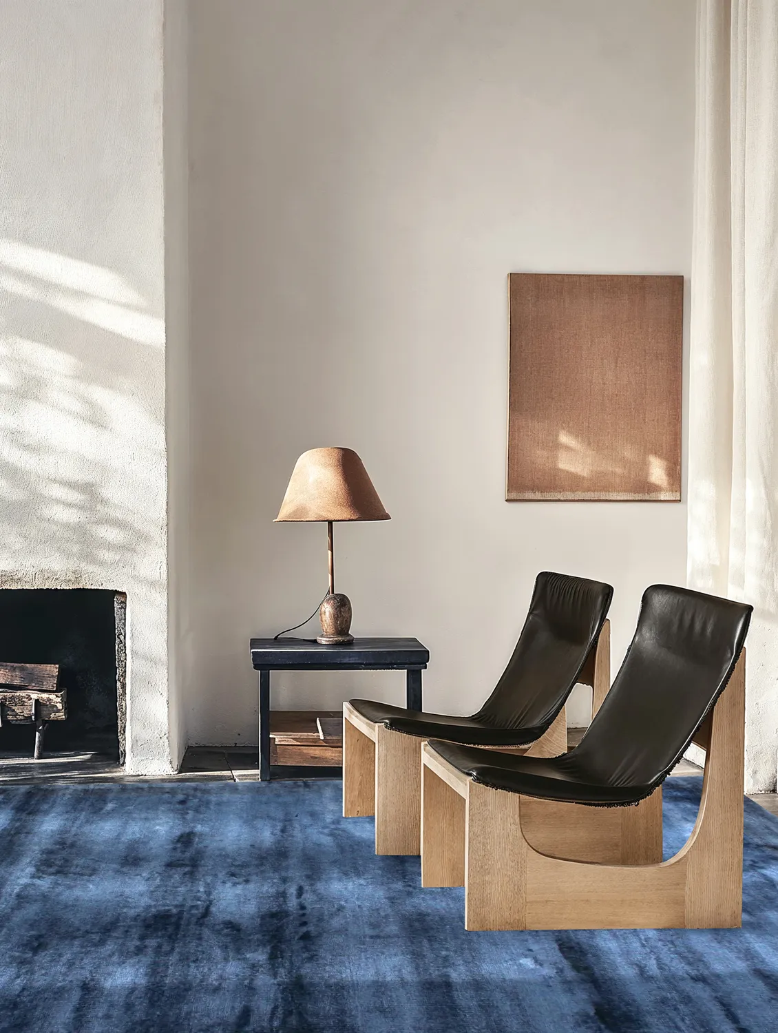 Viscose-tæppe - Jodhpur Special Luxury Edition (blå)