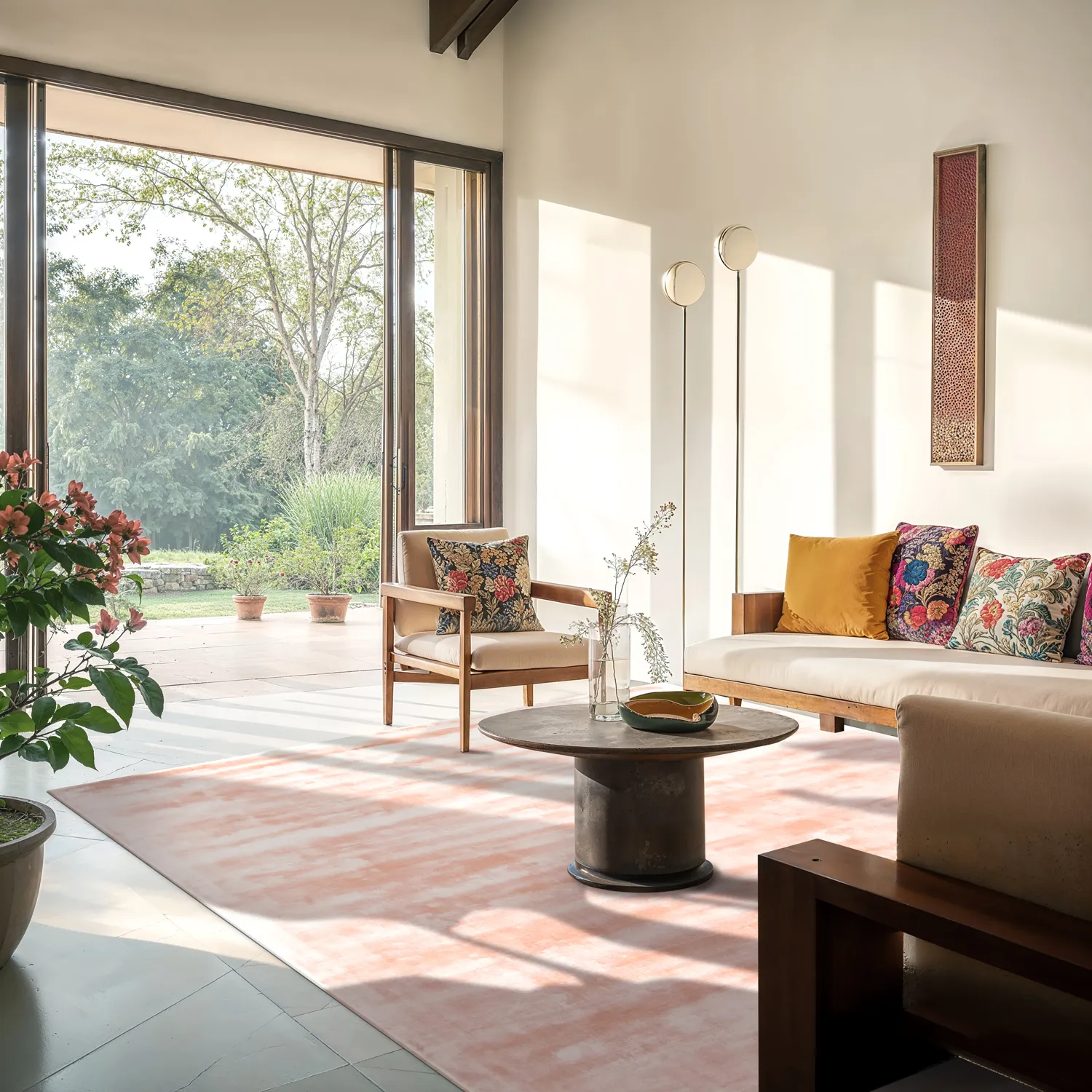 Viscose-tæppe - Jodhpur Special Luxury Edition (lyserød)