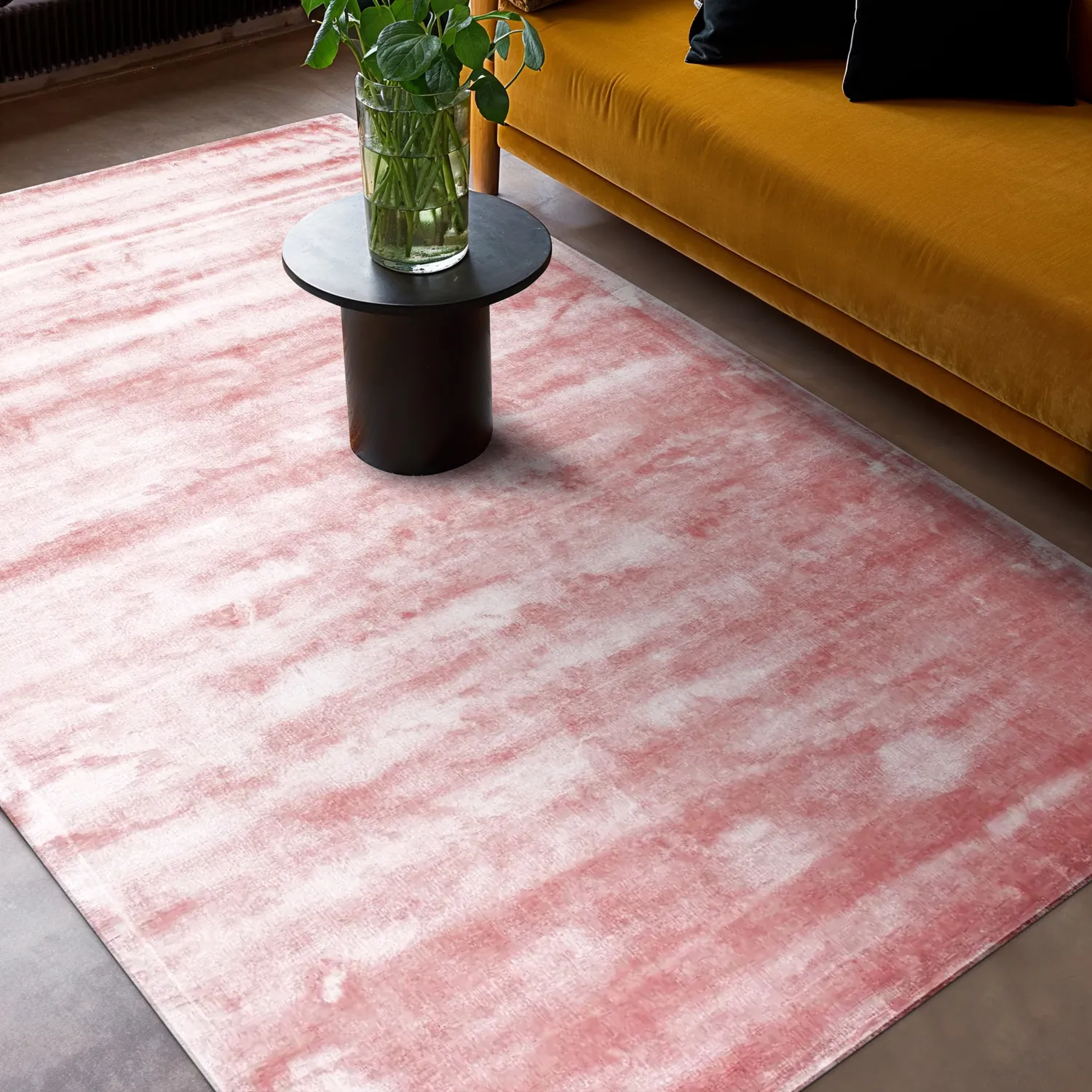 Viscose-tæppe - Jodhpur Special Luxury Edition (rosa)