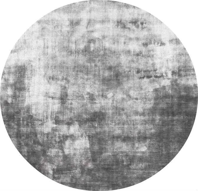 Rundt tæppe - Jodhpur Special Luxury Edition Viscose (grå)