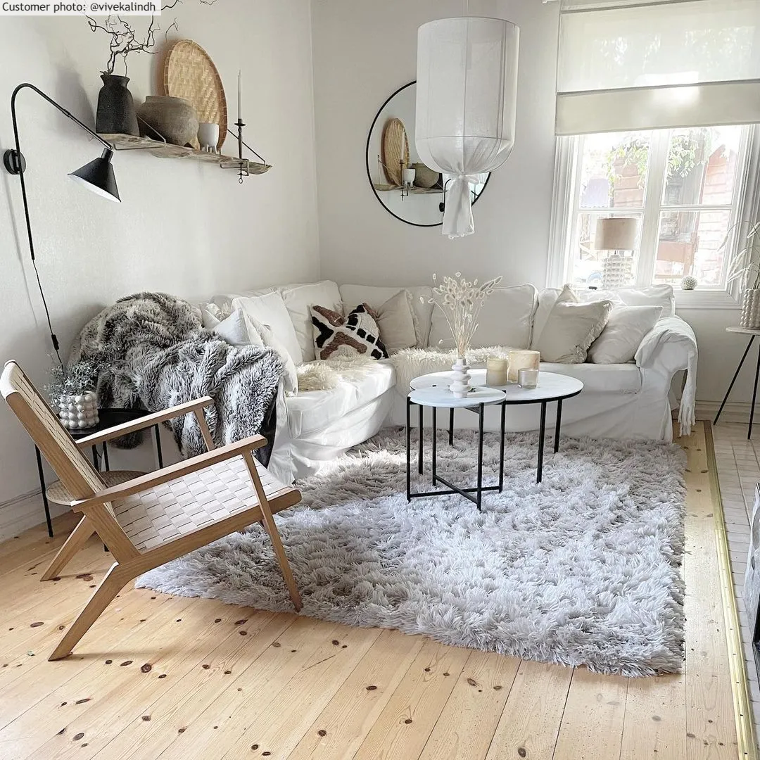 Ryatæpper - Janjira (sølv)