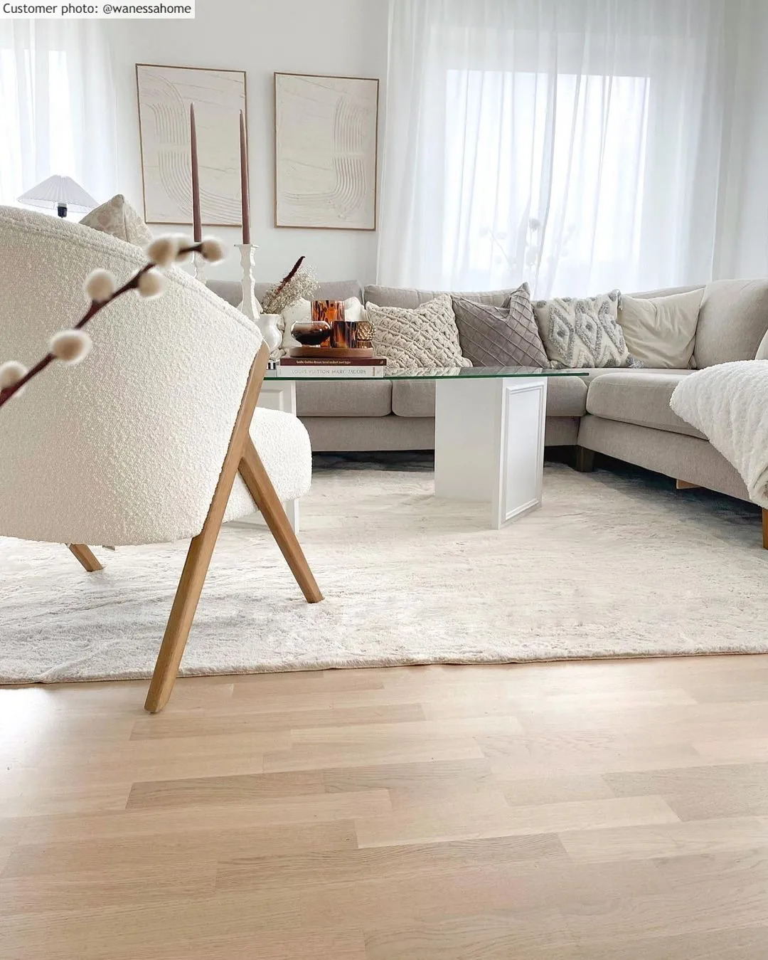 Ryatæpper - Aranga Super Soft Fur (beige)