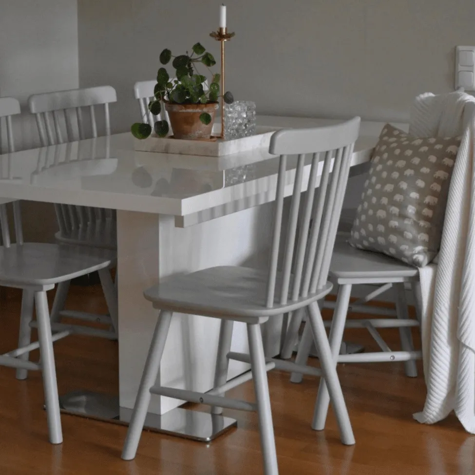 Pind stol - Elsa (lysegrå) - 2 stk