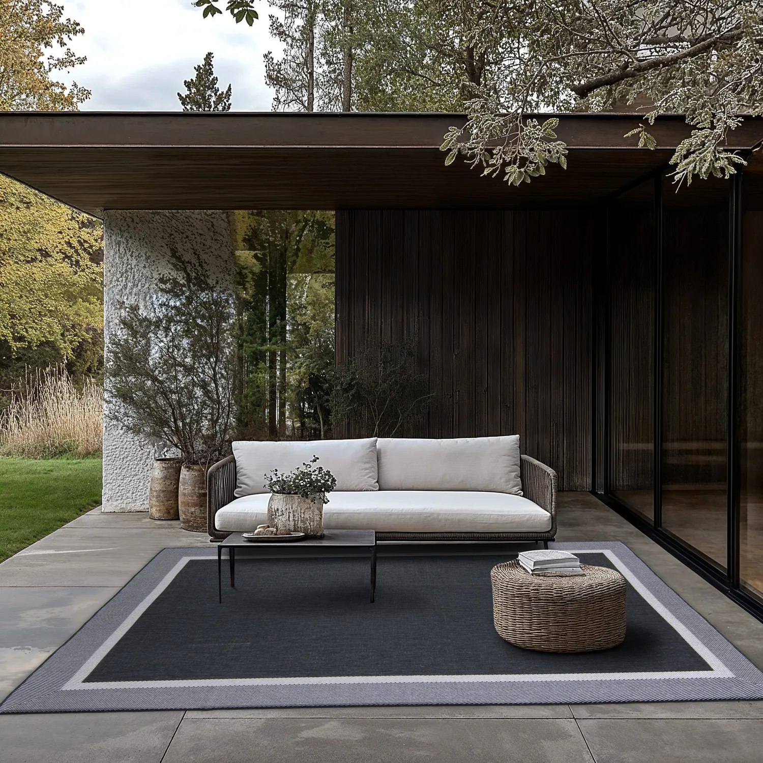 Tæpper til indendørs/udendørs brug - Alta (sort)