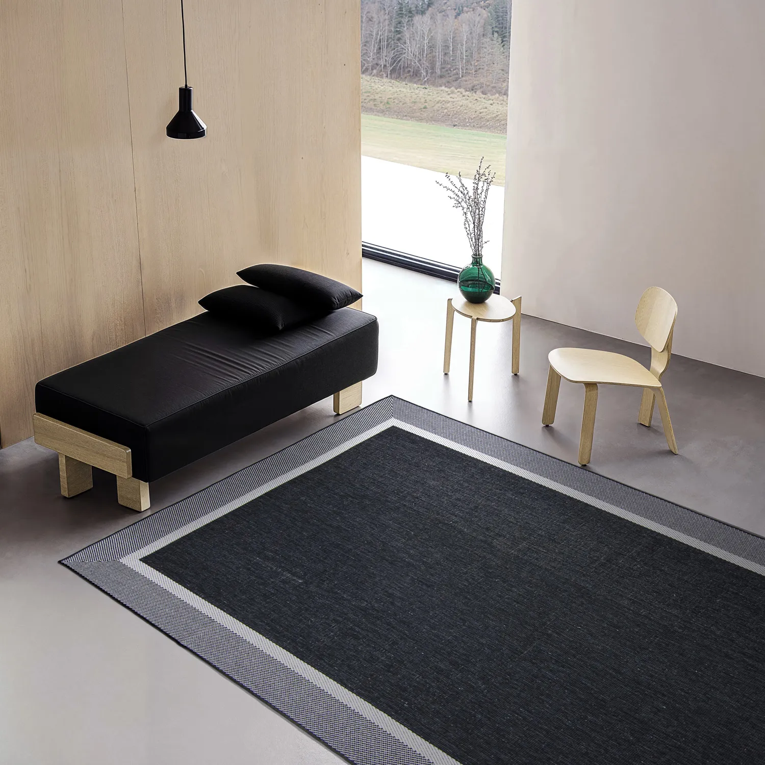 Tæpper til indendørs/udendørs brug - Alta (sort)