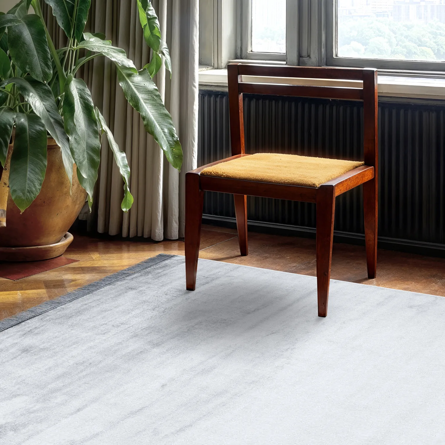 Wilton-tæppe - Art Silk (lyseblå)