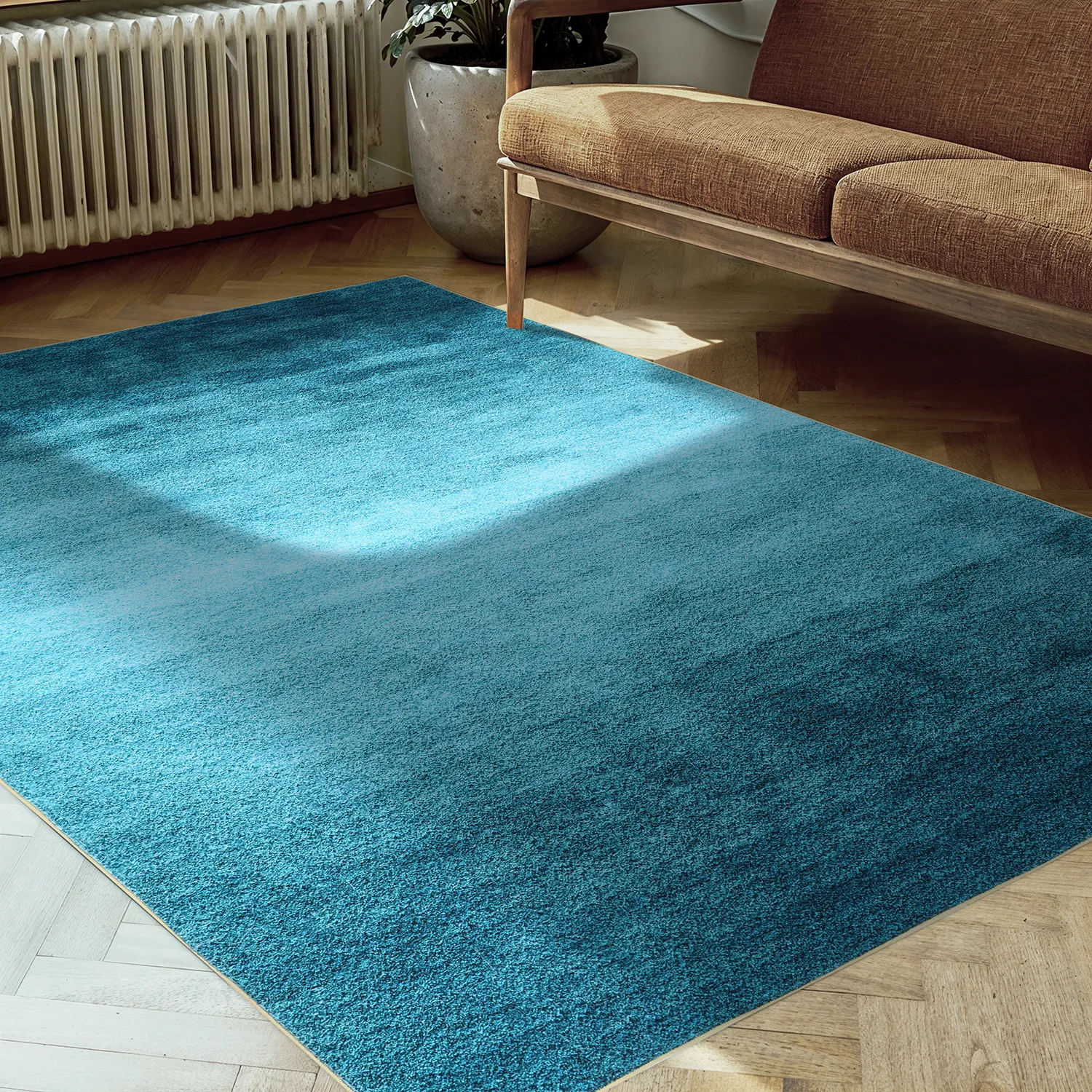 Wilton-tæppe - Bacalar (lyseblå)