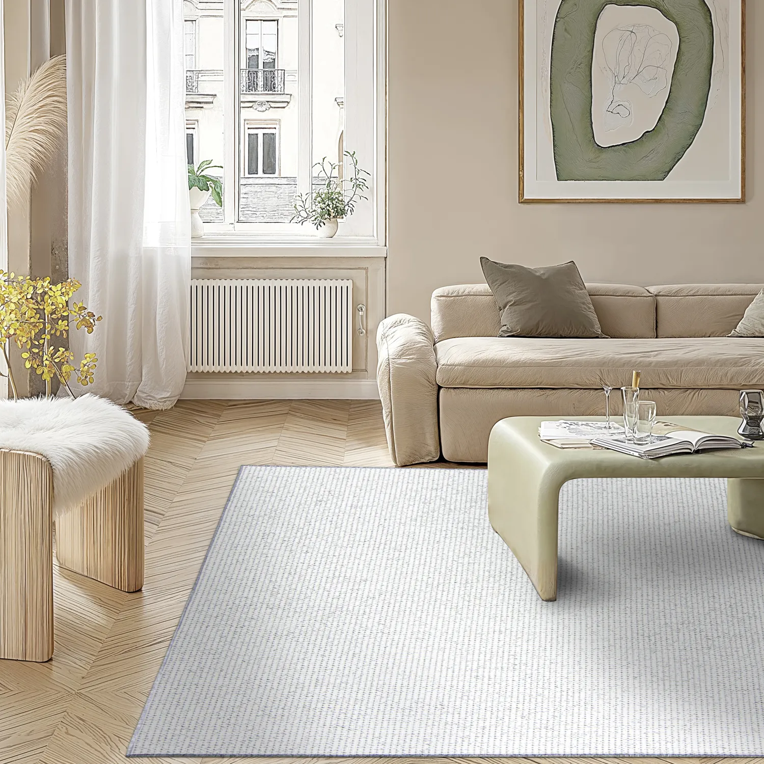 Tæpper til indendørs/udendørs brug - Bergen (sølv)