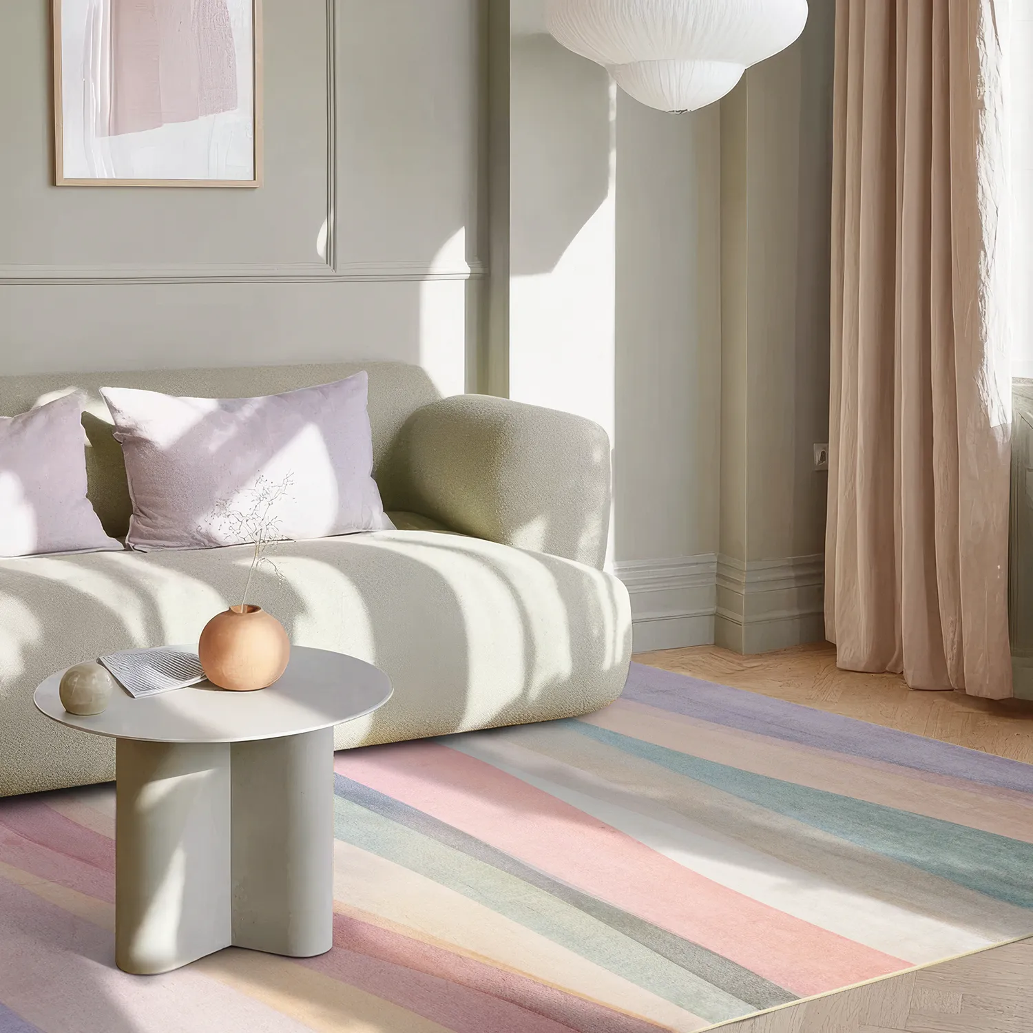 Wilton-tæppe - Birdie (pink/multi)