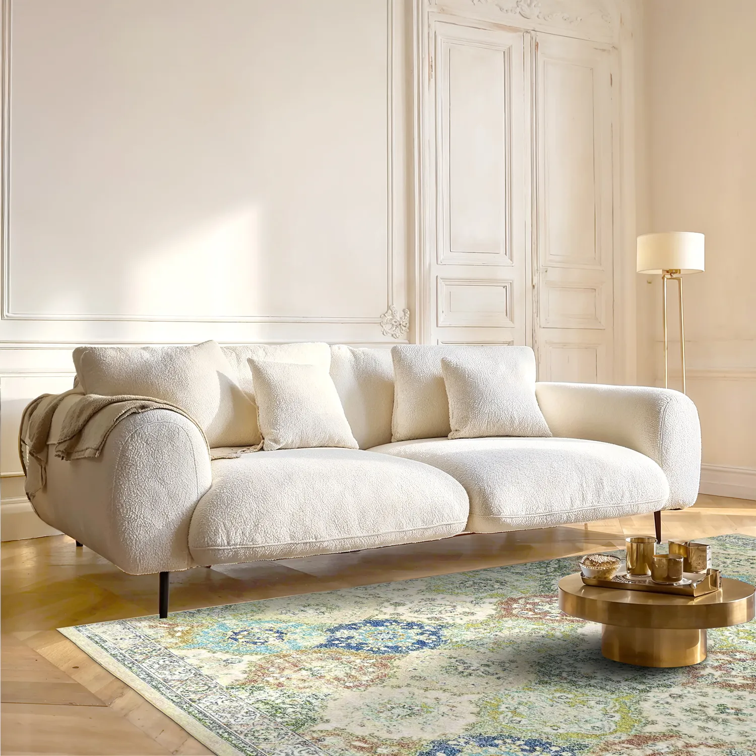 Wilton-tæppe - Bohemia (grøn/multi)