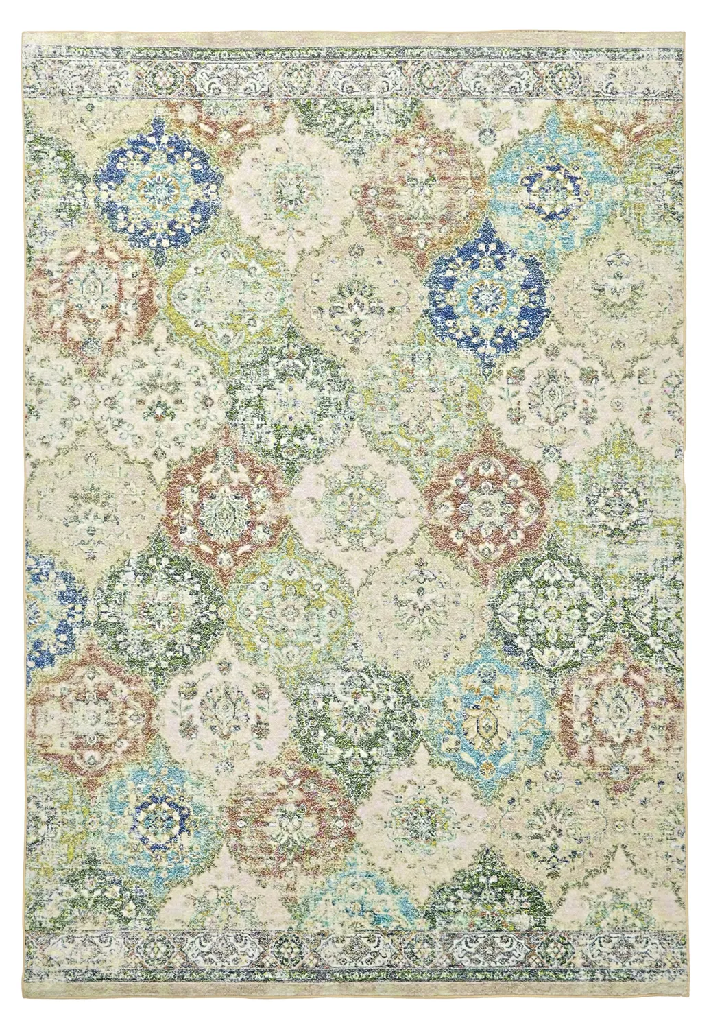 Wilton-tæppe - Bohemia (grøn/multi)